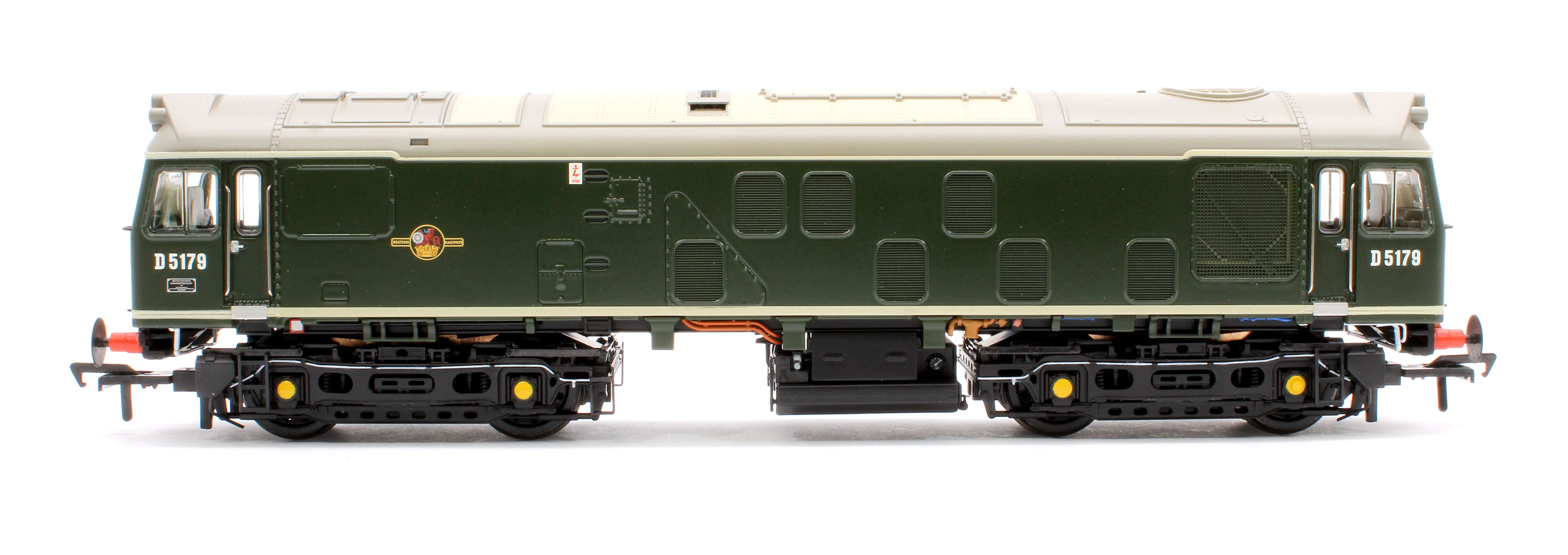 32-343ASF Class 25/1 D5179 BR Green (Small Yellow Panels) Diesel Locomotive - DCC Sound - Image 6