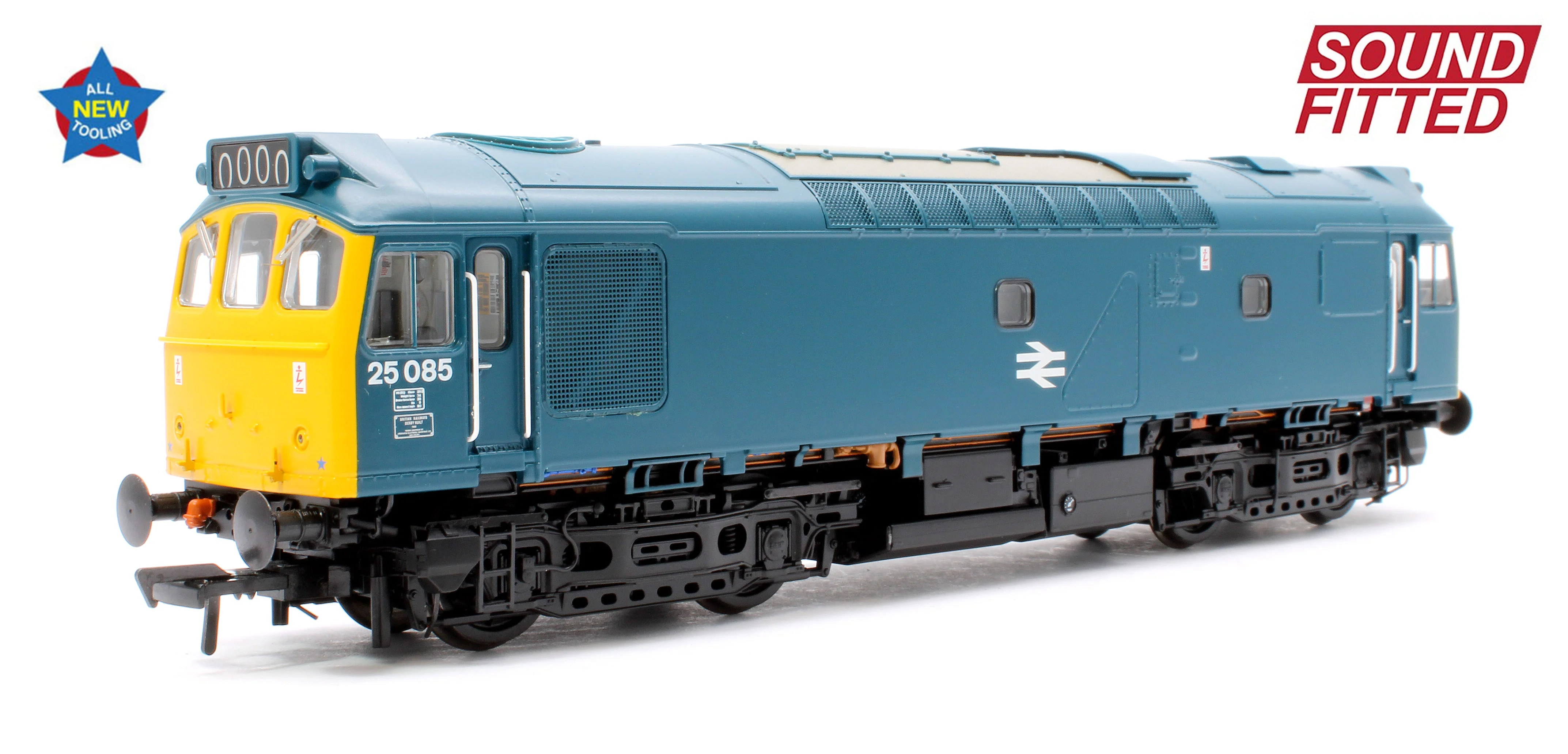 32-344SF Class 25/2 25085 BR Blue Diesel Locomotive - DCC Sound