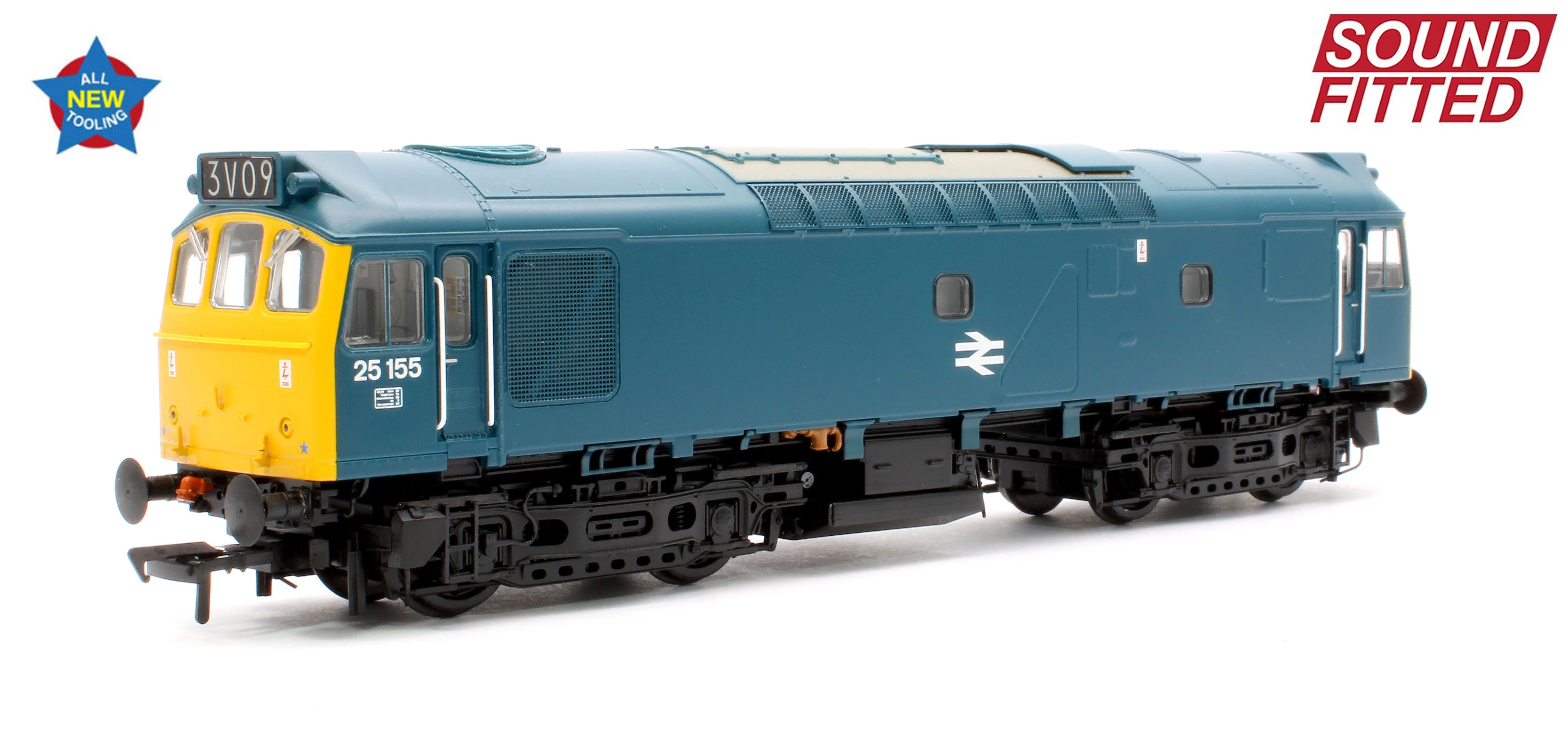32-345SF Class 25/2 25155 BR Blue Diesel Locomotive - DCC Sound