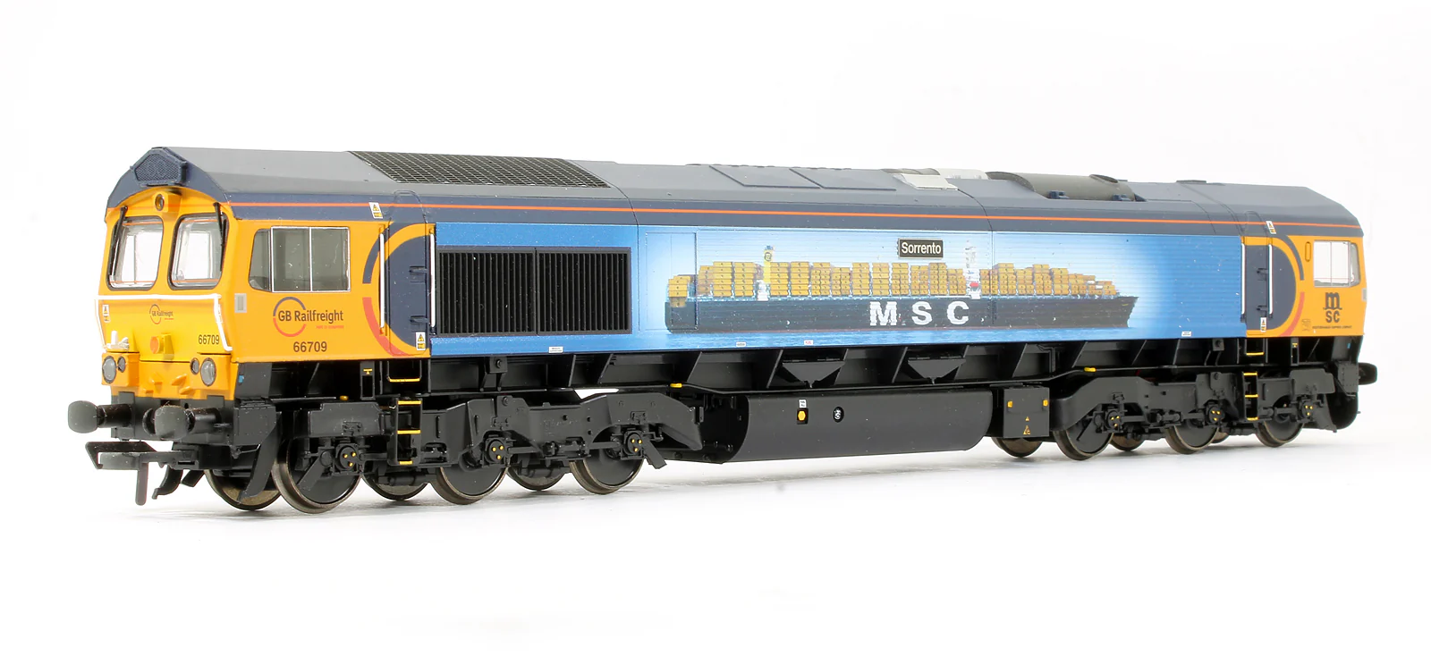32-727W Pre-Owned Class 66709 'Sorrento' GBRf 10th MSC Anniversary Diesel Locomotive Limited Edition - DCC Sound Fitted