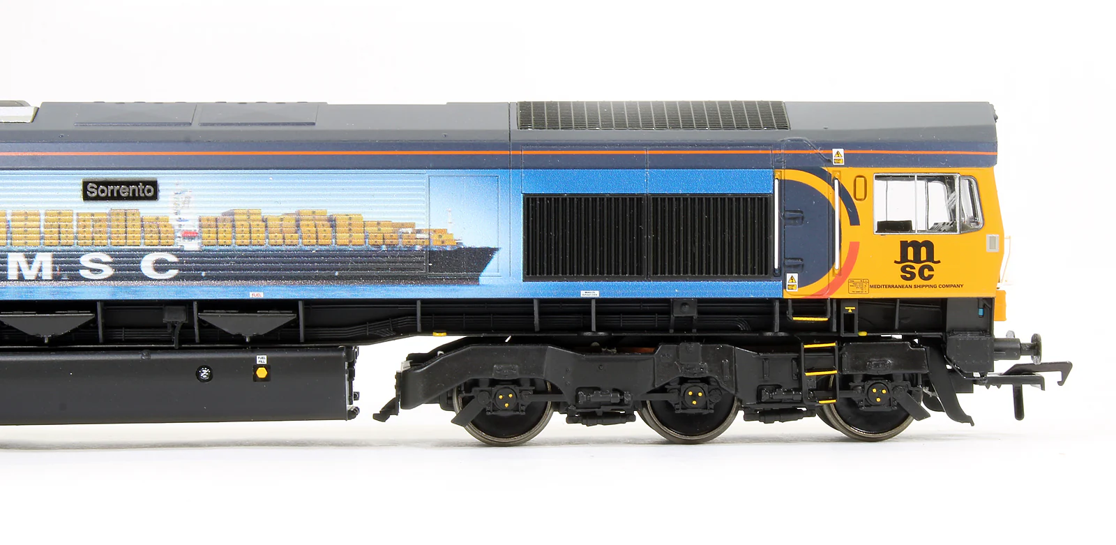 32-727W Pre-Owned Class 66709 'Sorrento' GBRf 10th MSC Anniversary Diesel Locomotive Limited Edition - DCC Sound Fitted - Image 3