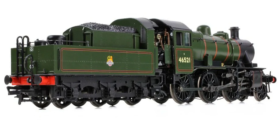 32-831 LMS Ivatt 2MT 46521 BR Lined Green (Early Emblem) Steam Locomotive - Image 3