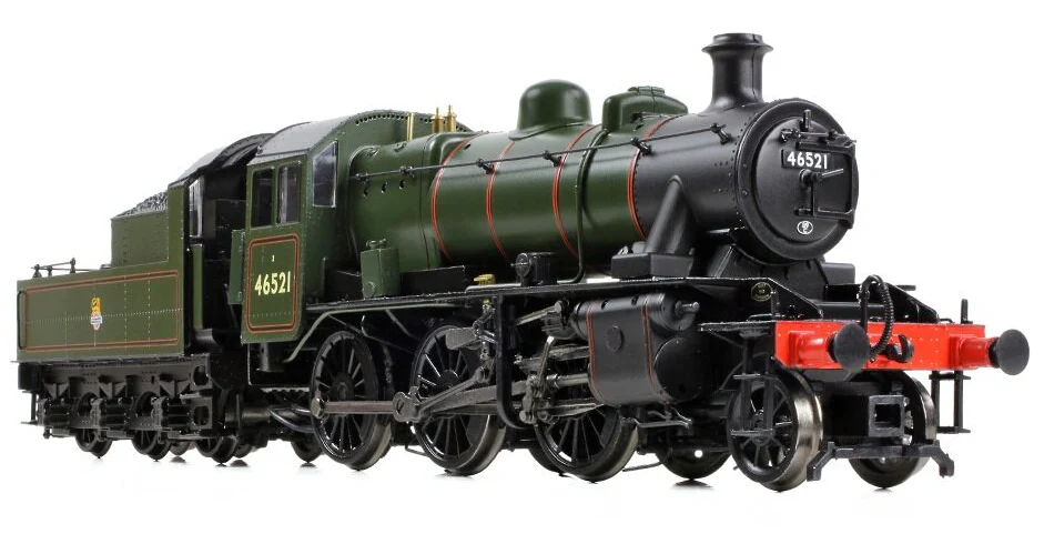 32-831 LMS Ivatt 2MT 46521 BR Lined Green (Early Emblem) Steam Locomotive - Image 5