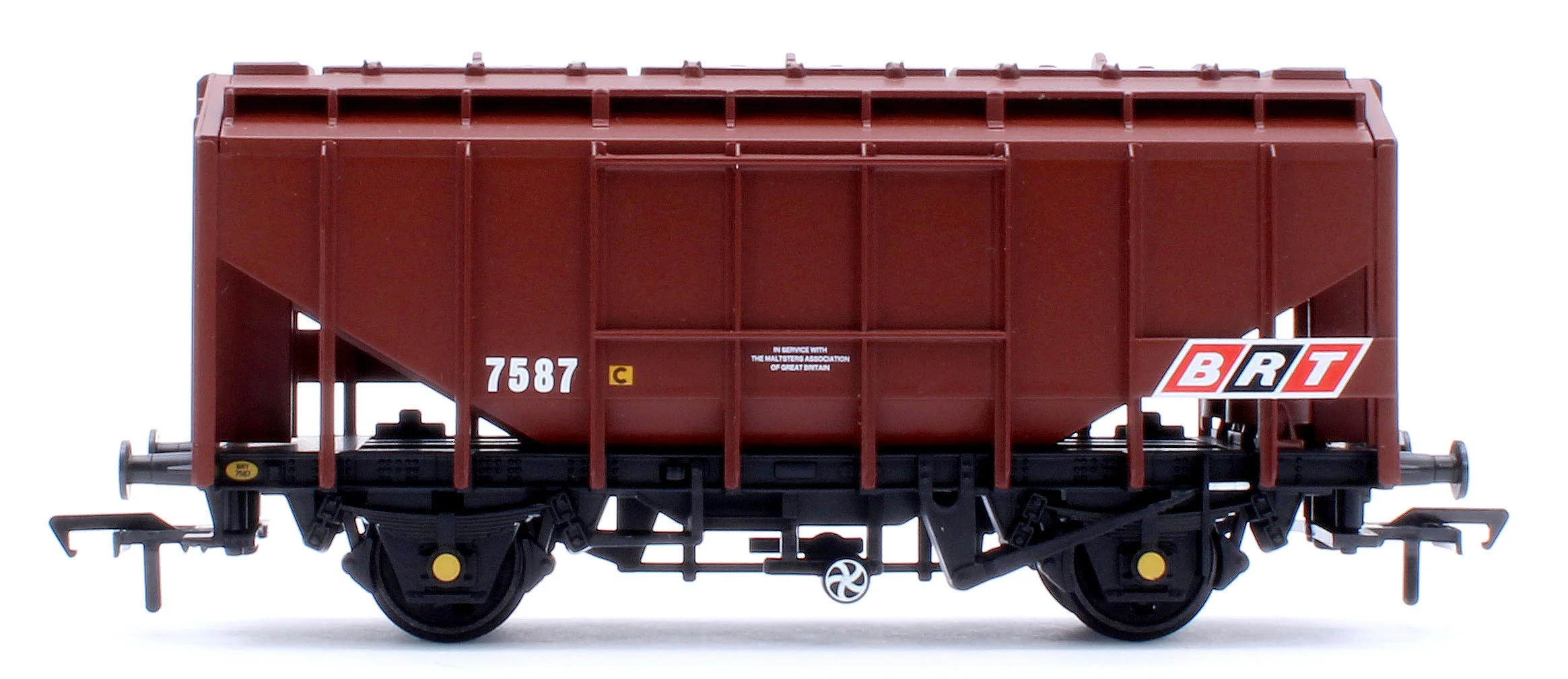 33-131A 35 Ton PAV Bulk Grain Wagon BRT Brown No. 7587 - Image 2