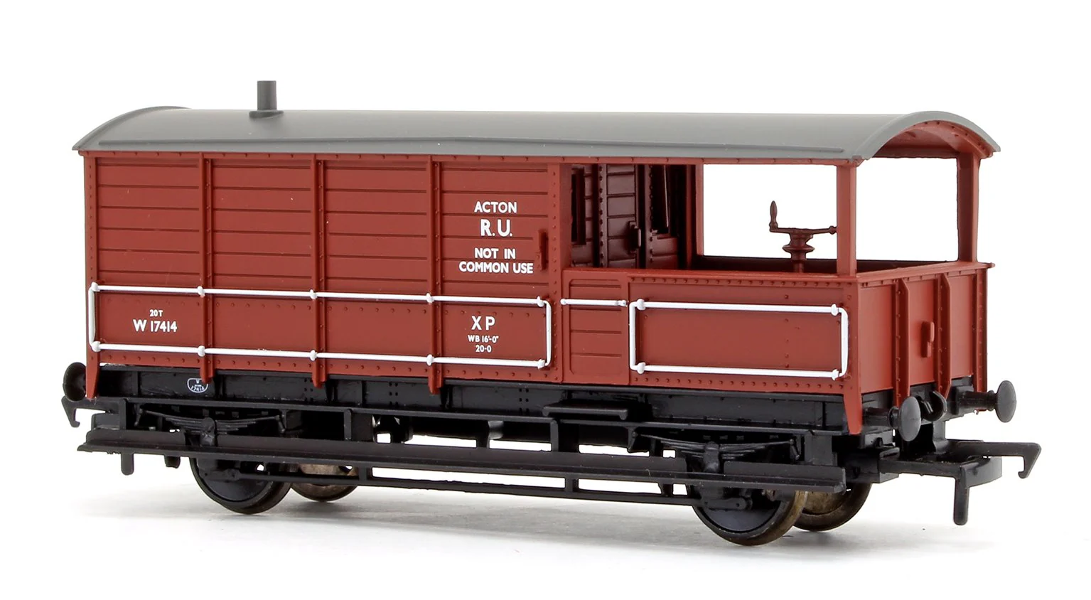 Pre-Owned 33-307A 20 Ton Toad Brake Van BR Bauxite No.17414 - Image 2
