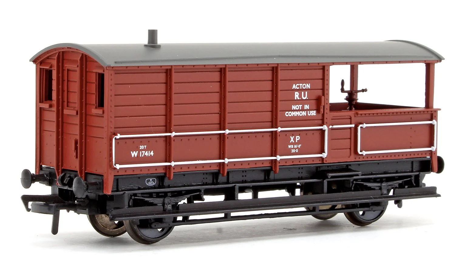 Pre-Owned 33-307A 20 Ton Toad Brake Van BR Bauxite No.17414 - Image 3