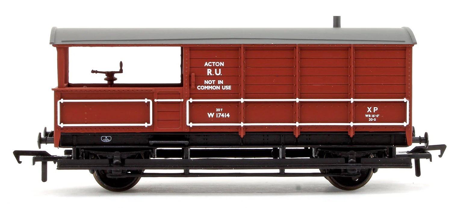 Pre-Owned 33-307A 20 Ton Toad Brake Van BR Bauxite No.17414 - Image 4