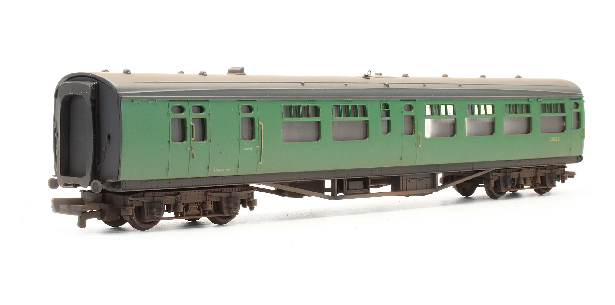 Pre-Owned 34-500A BR Malachite Green 63' Bulleid Corridor / Open Brake 2nd Coach 'S3955S'