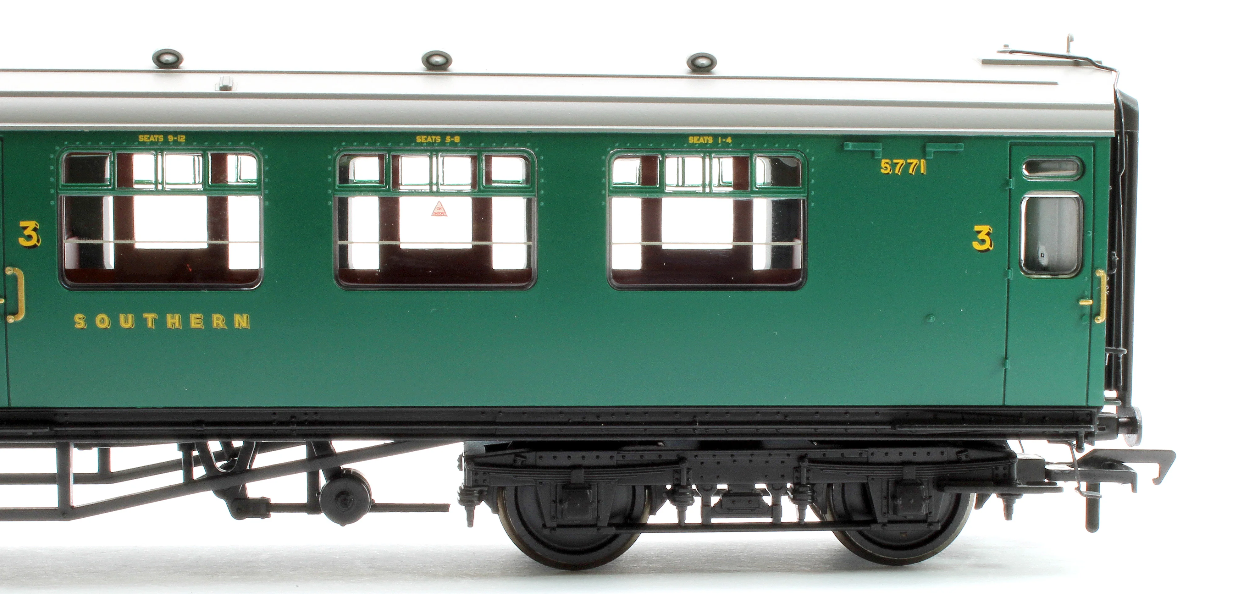 34-750 SR Bulleid Composite Corridor 10'' Vents SR Malachite Green No.5771 - Image 3