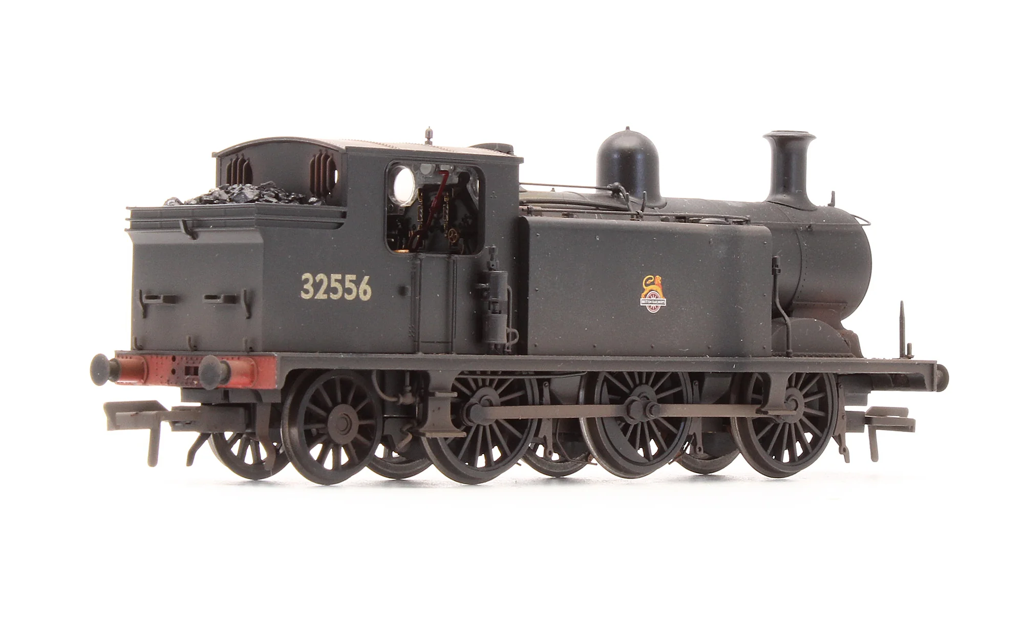 Pre-Owned 35-077 Class E4 32556 BR Black Early Emblem Steam Locomotive - DCC Fitted - Custom Weathered - Image 2