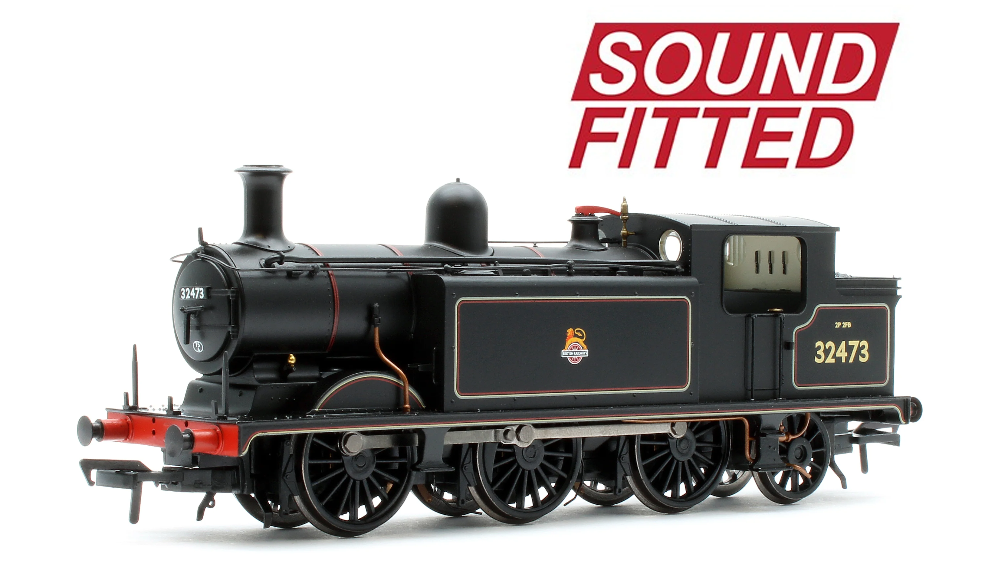 35-079ASF LB&SCR E4 Tank 32473 BR Lined Black (Early Emblem) Steam Locomotive - DCC Sound
