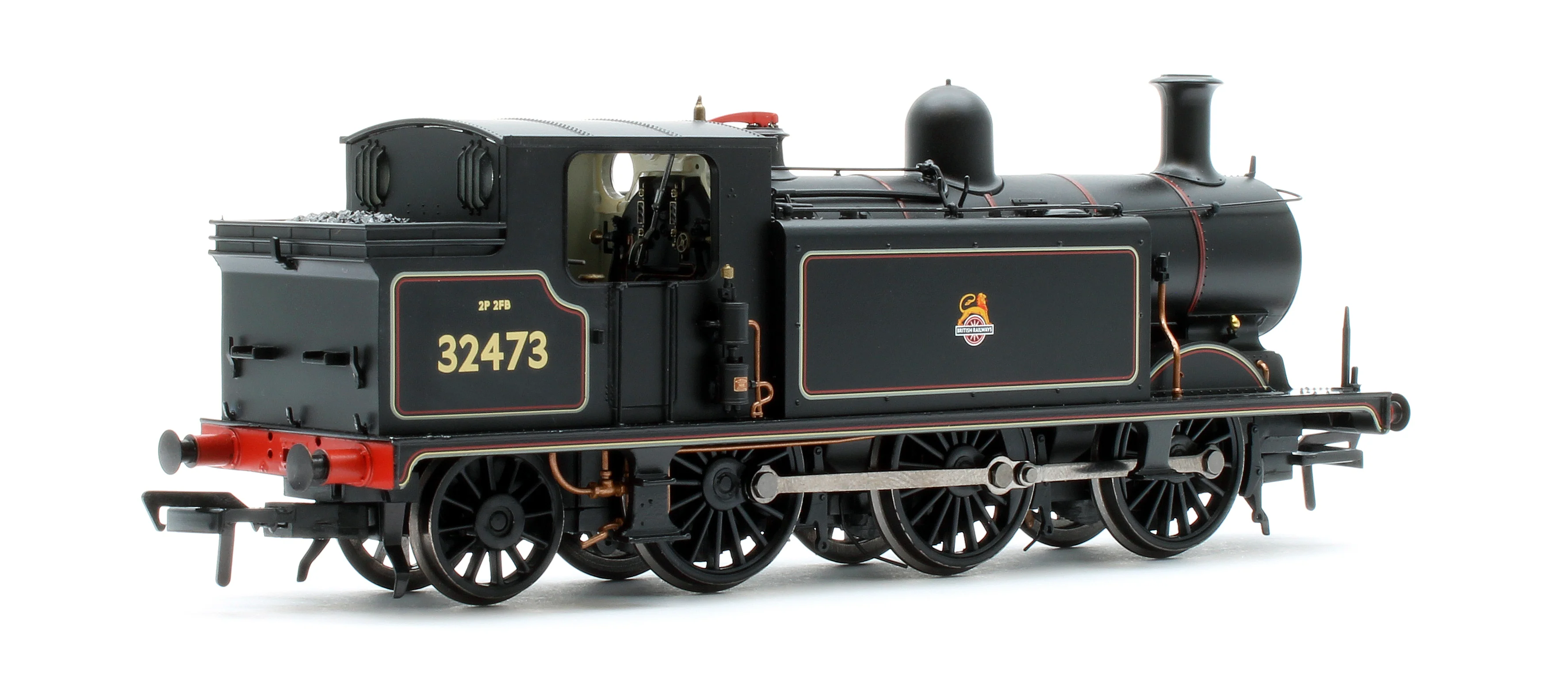 35-079ASF LB&SCR E4 Tank 32473 BR Lined Black (Early Emblem) Steam Locomotive - DCC Sound - Image 3