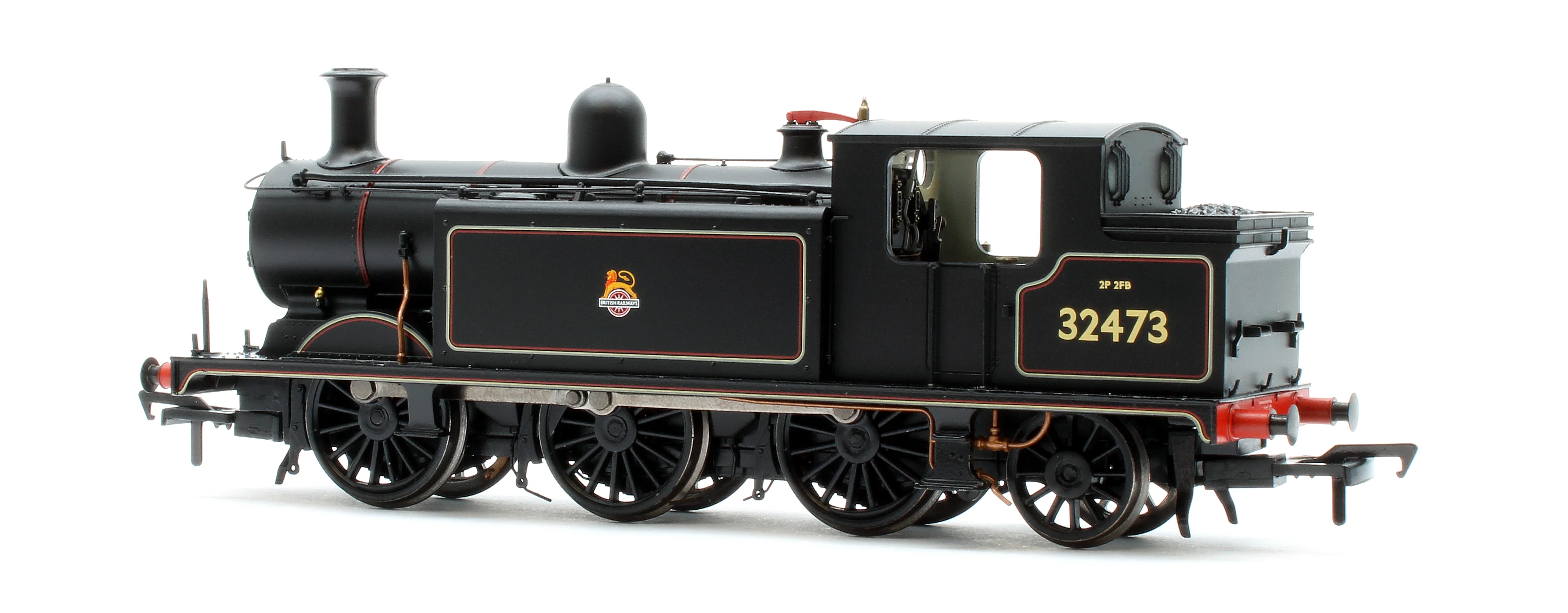 35-079ASF LB&SCR E4 Tank 32473 BR Lined Black (Early Emblem) Steam Locomotive - DCC Sound - Image 4