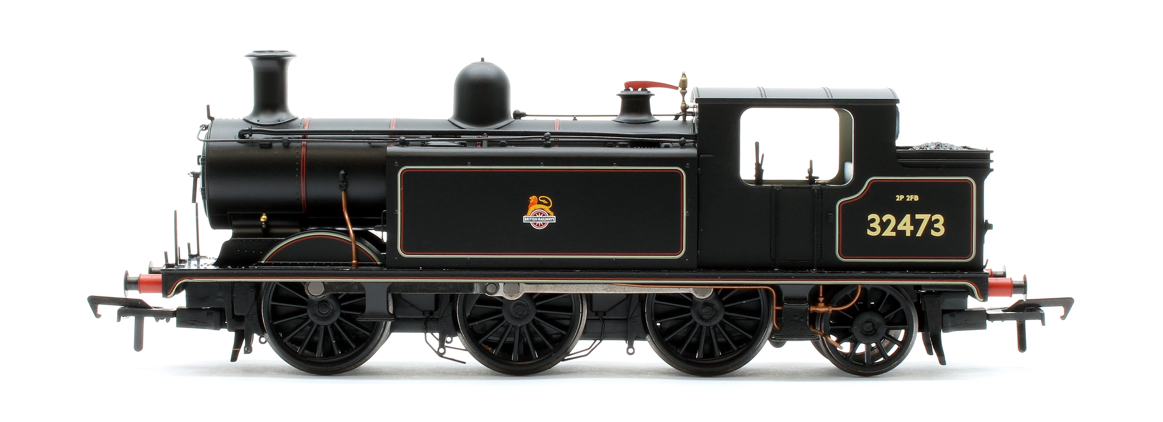 35-079ASF LB&SCR E4 Tank 32473 BR Lined Black (Early Emblem) Steam Locomotive - DCC Sound - Image 5