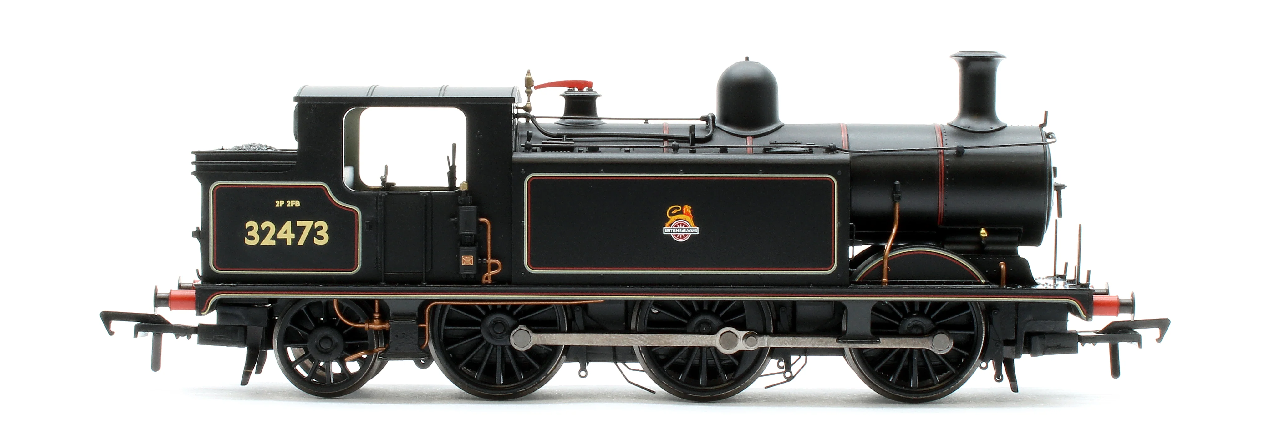 35-079ASF LB&SCR E4 Tank 32473 BR Lined Black (Early Emblem) Steam Locomotive - DCC Sound - Image 6