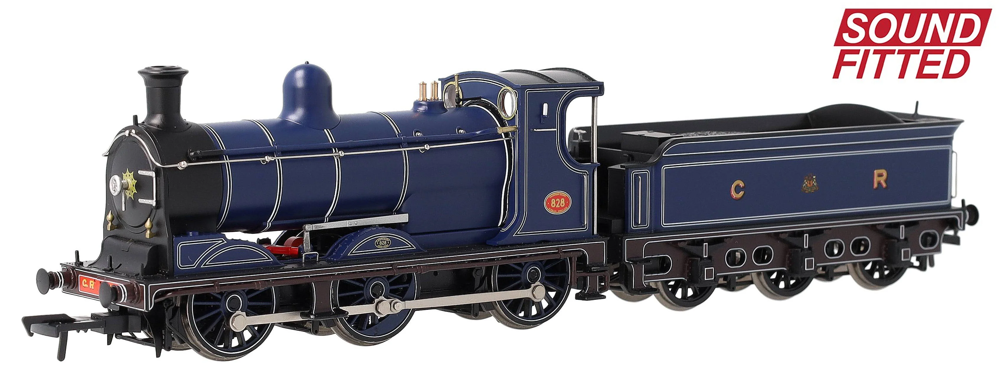 35-284ZSF Caledonian Railway Blue McIntosh 812 Class 0-6-0 Steam Locomotive No.828 (As Preserved) DCC Sound