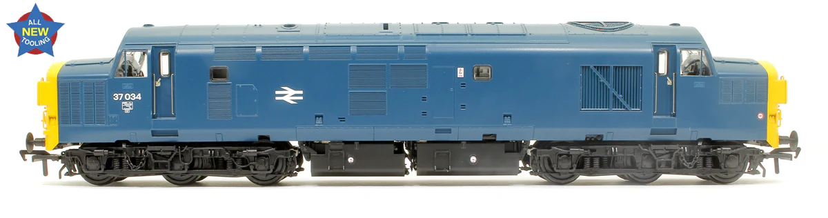 35-301 Class 37/0 Split Headcode 37034 BR Blue Diesel Locomotive - Image 2