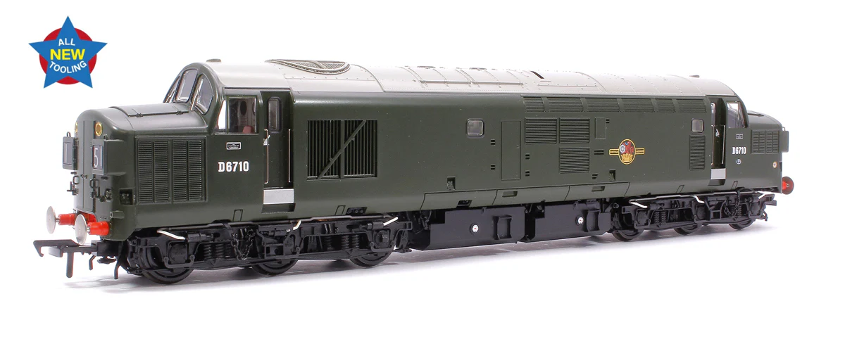 35-302 Class 37/0 Split Headcode D6710 BR Green (Late Crest) Diesel Locomotive