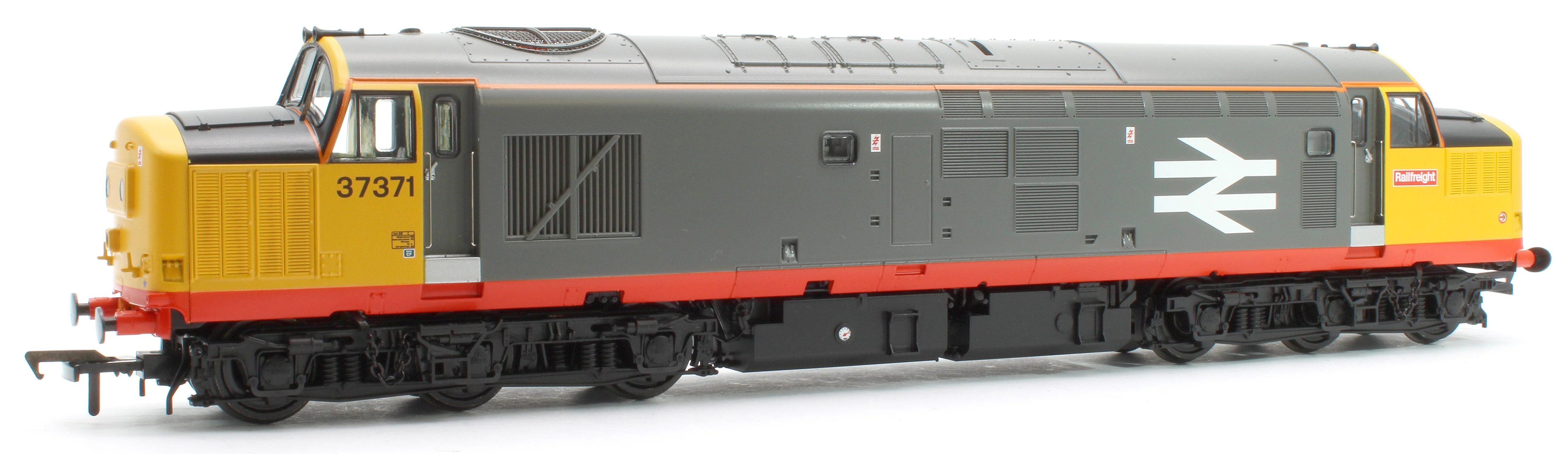 Pre-Owned 35-305 Class 37/0 Centre Headcode 37371 BR Railfeight (Red Stripe) Diesel Locomotive - DCC Fitted - Image 3