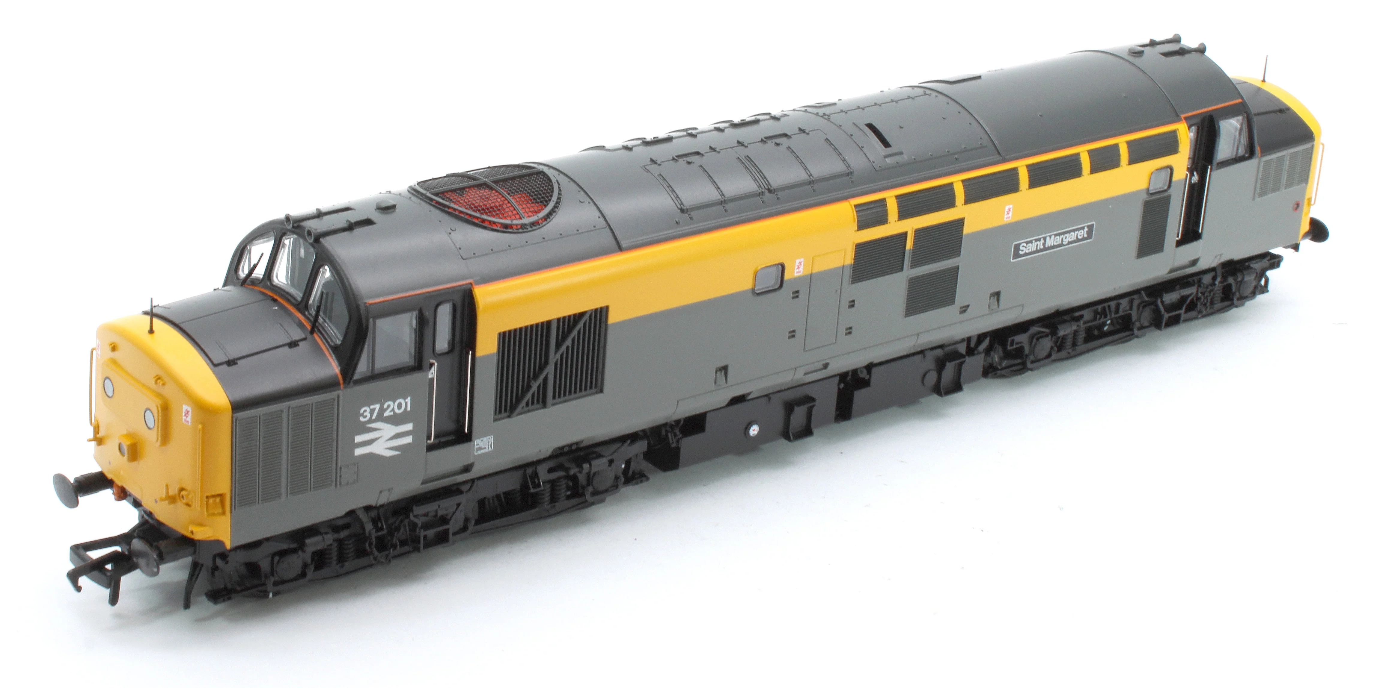 35-308SFX Pre-Owned Class 37/0 Centre Headcode 37201 'St. Margaret' BR Eng. Grey & Yellow Diesel Locomotive - Deluxe DCC Sound - Image 7