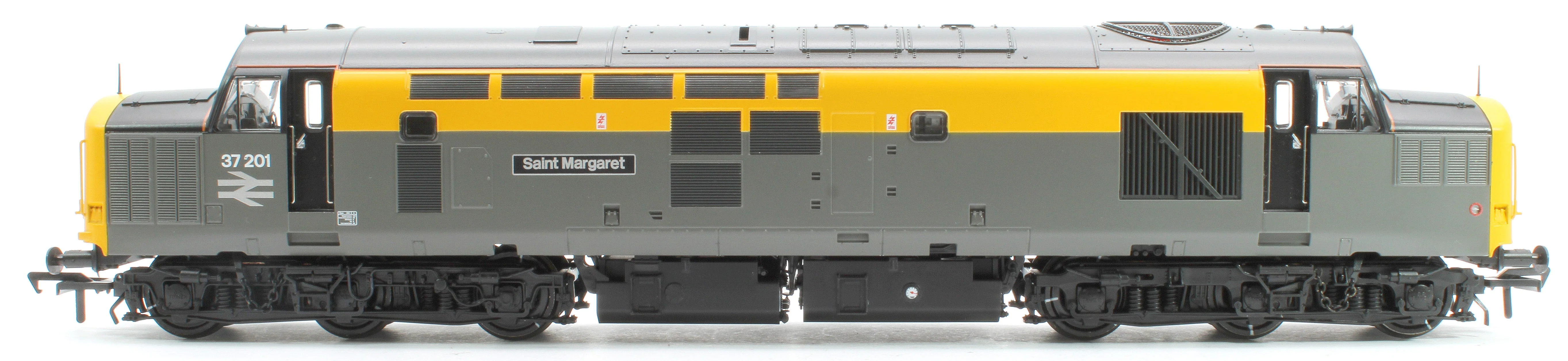 35-308SFX Pre-Owned Class 37/0 Centre Headcode 37201 'St. Margaret' BR Eng. Grey & Yellow Diesel Locomotive - Deluxe DCC Sound - Image 8