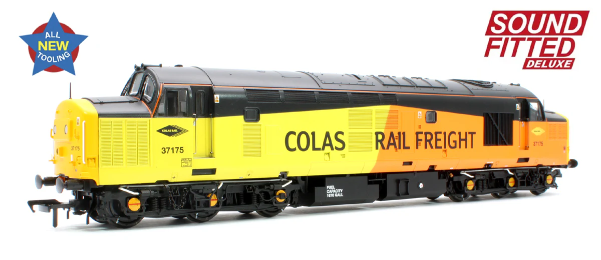 35-310SFX Class 37/0 Centre Headcode 37175 Colas Rail Diesel Locomotive (Deluxe DCC Sound)