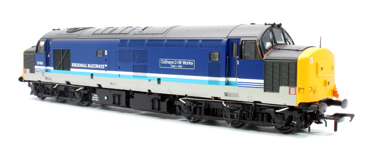 35-338SF Class 37/4 37414 'Cathays C&W Works 1846-1993' BR Regional Railways Diesel Locomotive (DCC Sound) - Image 5