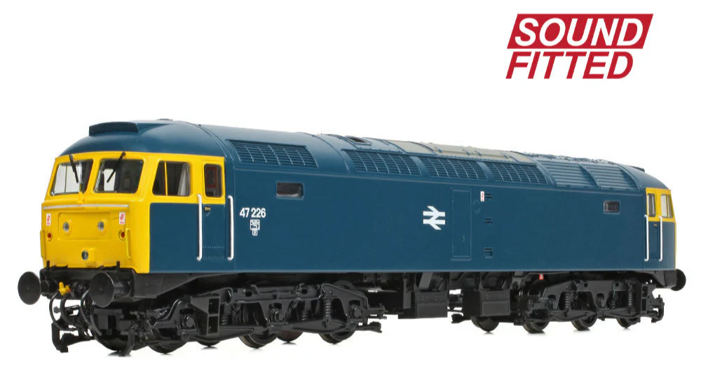 35-411ASF Class 47/0 47226 BR Blue Diesel Locomotive - DCC Sound - Image 4