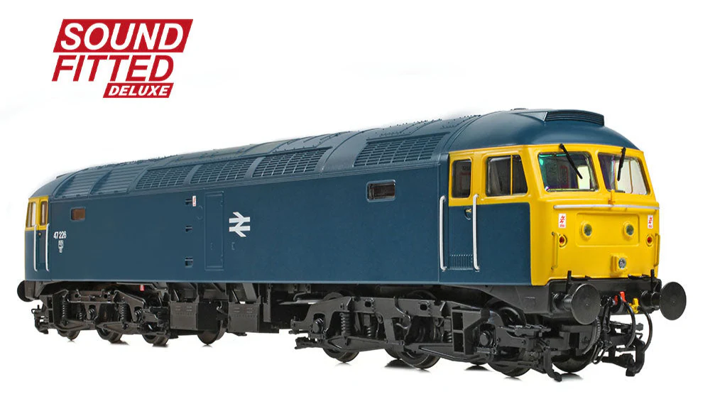 35-411ASFX Class 47/0 47226 BR Blue Diesel Locomotive - DCC Sound Deluxe - Image 4
