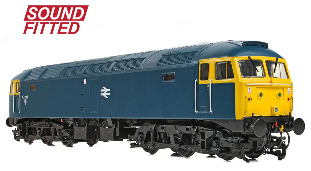 35-411BSF Class 47/0 47238 BR Blue Diesel Locomotive - DCC Sound - Image 4