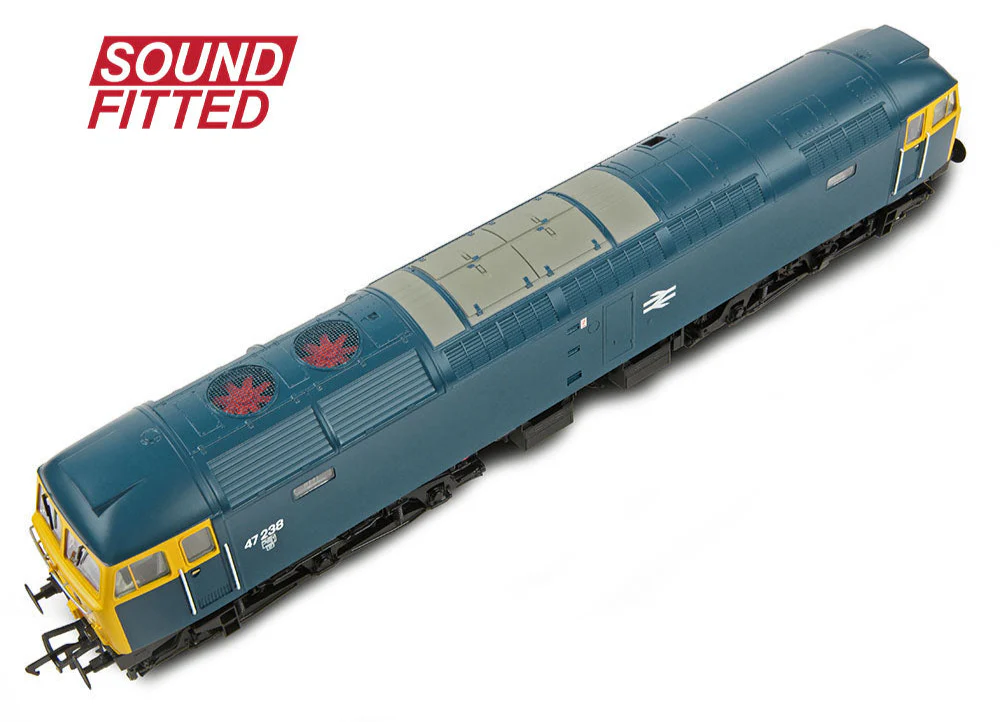 35-411BSF Class 47/0 47238 BR Blue Diesel Locomotive - DCC Sound - Image 5