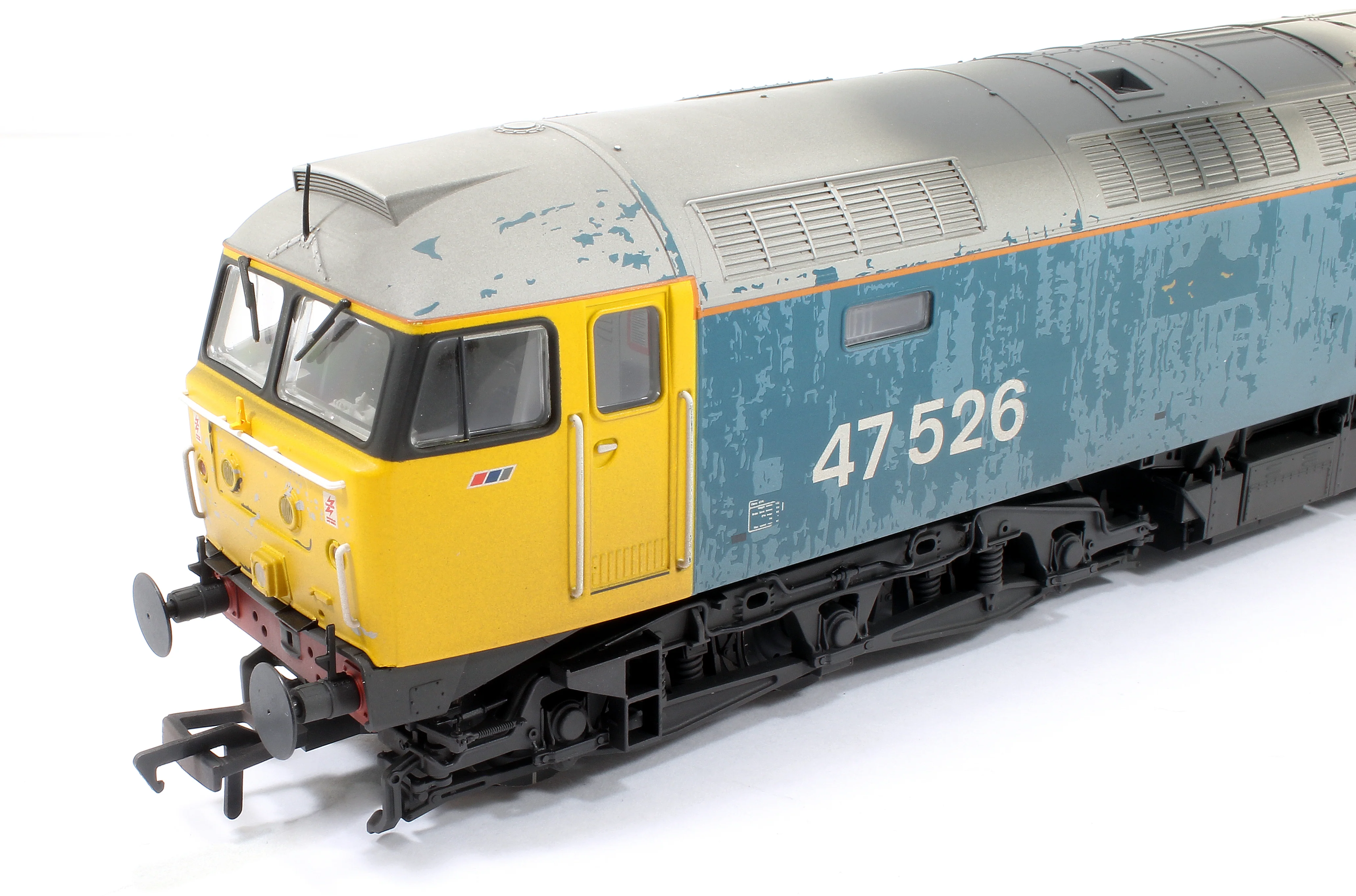 35-421 Class 47/4 47526 BR Blue (Large Logo) Diesel Locomotive - Weathered - Image 10
