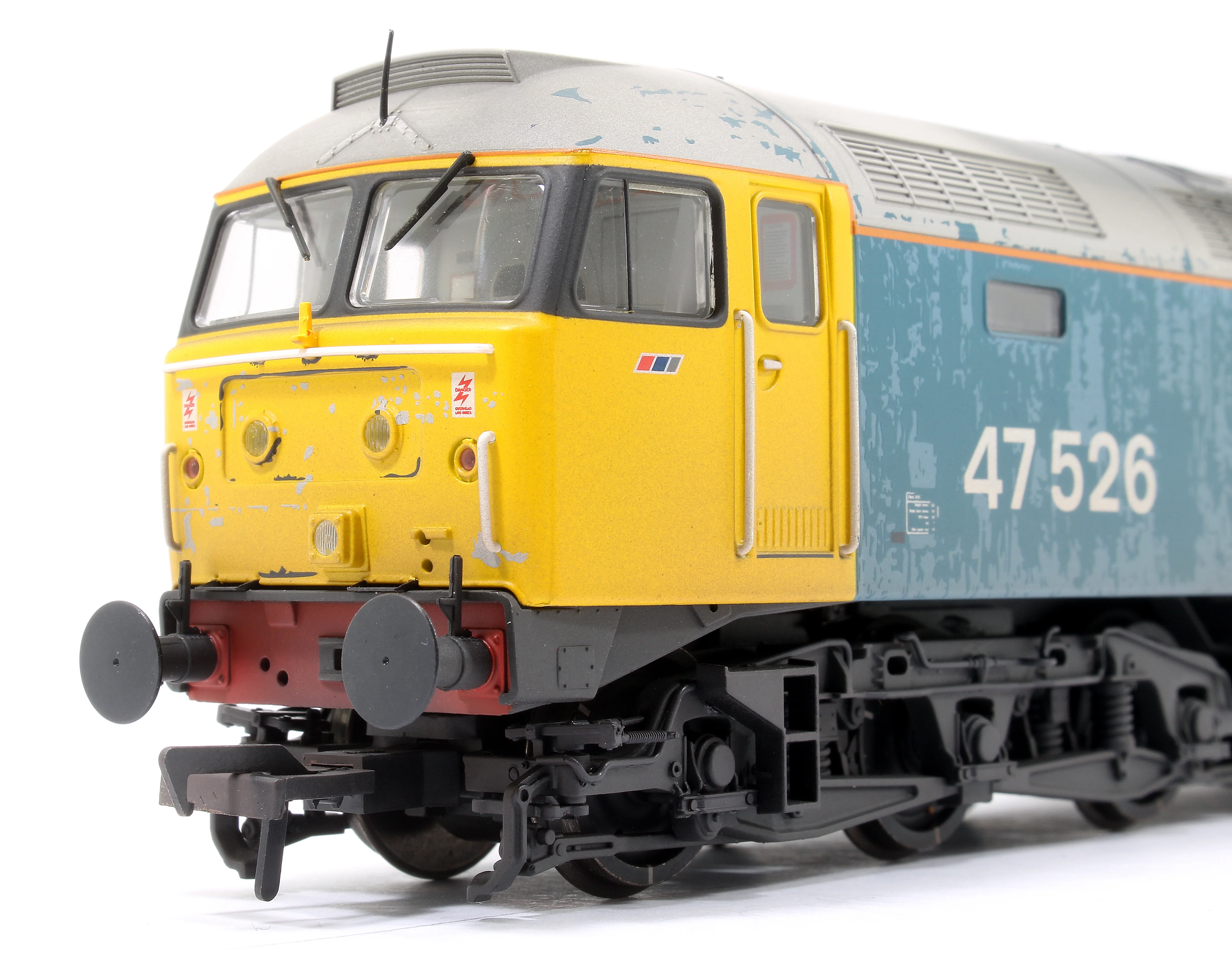 35-421 Class 47/4 47526 BR Blue (Large Logo) Diesel Locomotive - Weathered - Image 3