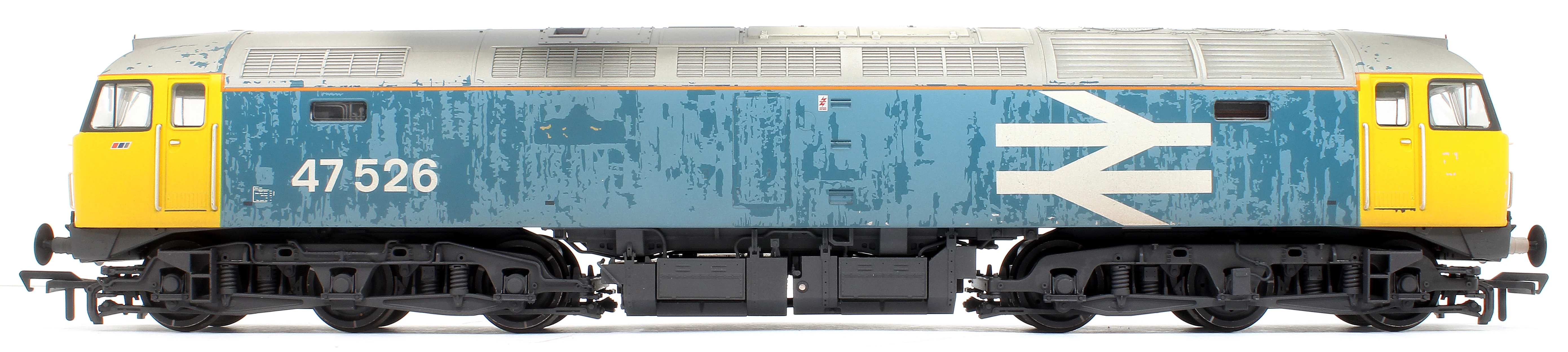 35-421 Class 47/4 47526 BR Blue (Large Logo) Diesel Locomotive - Weathered - Image 7