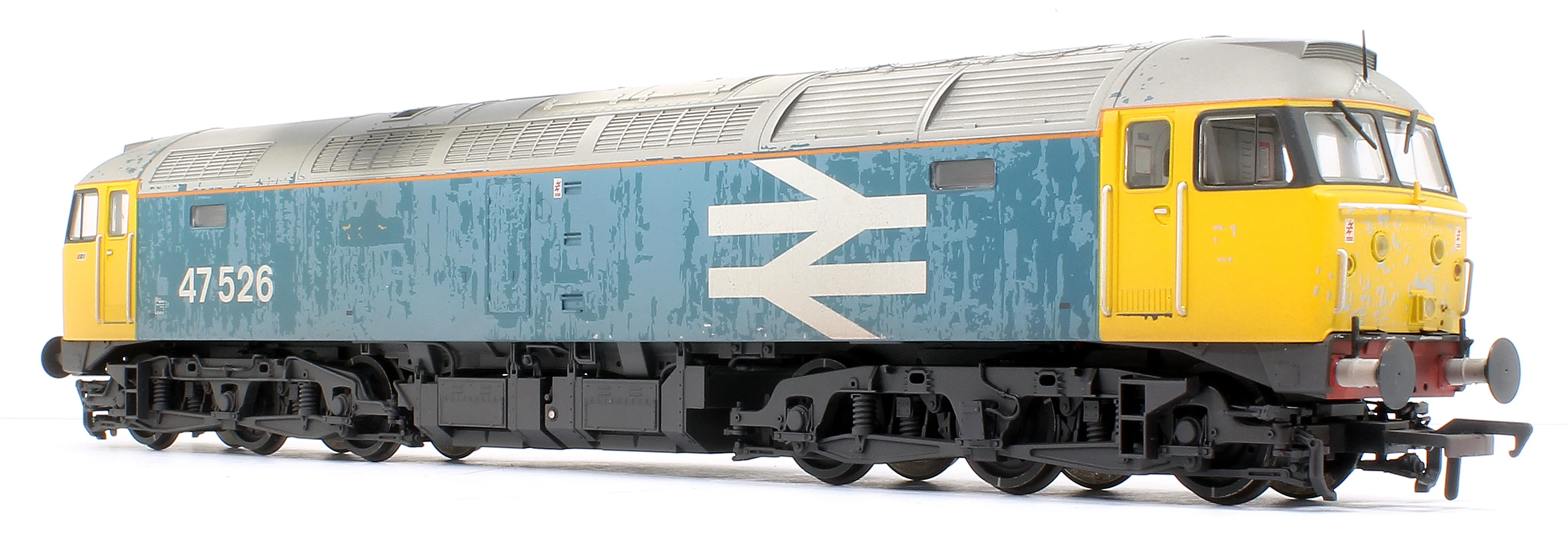 35-421 Class 47/4 47526 BR Blue (Large Logo) Diesel Locomotive - Weathered - Image 8