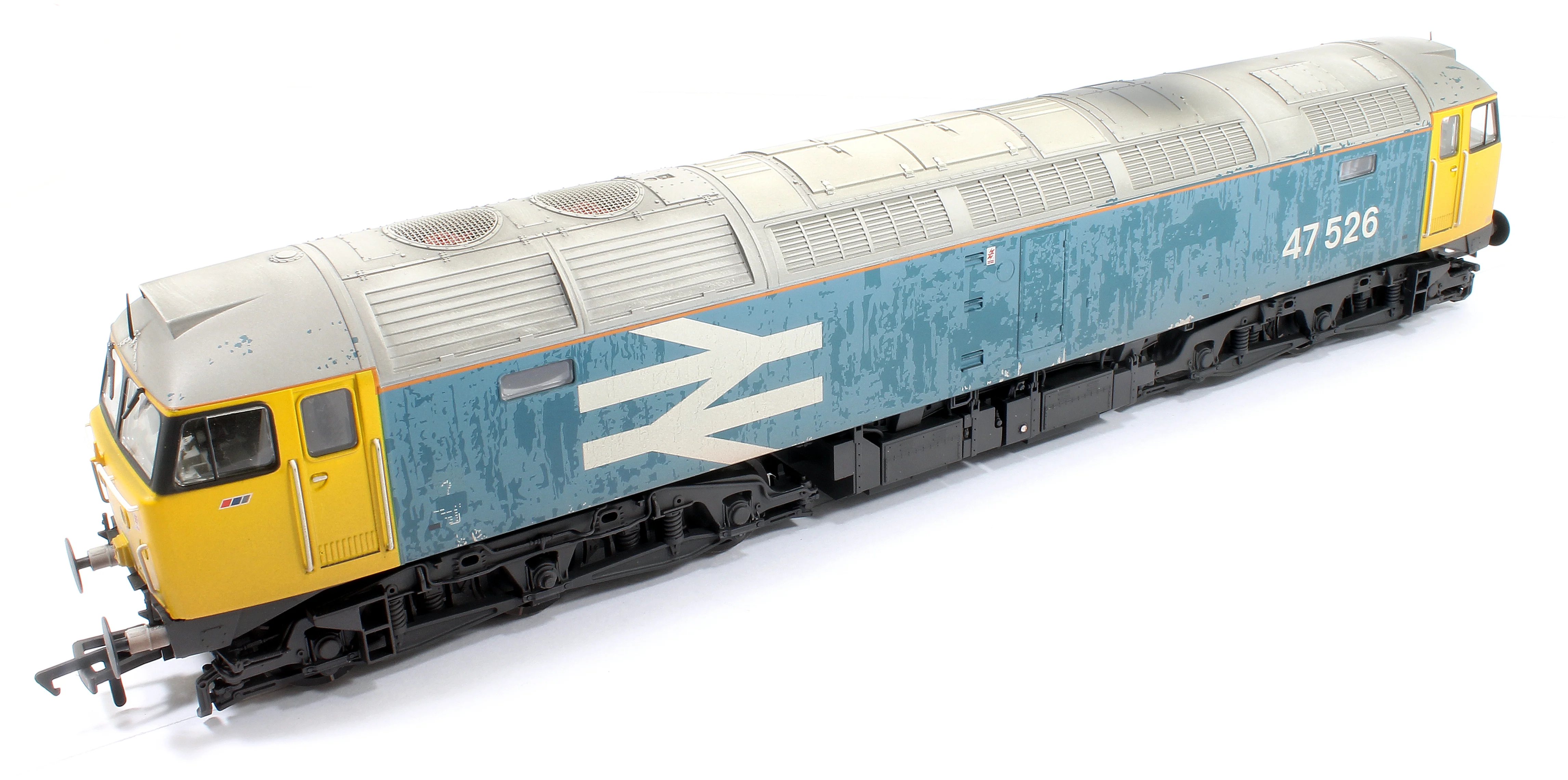 35-421 Class 47/4 47526 BR Blue (Large Logo) Diesel Locomotive - Weathered - Image 9