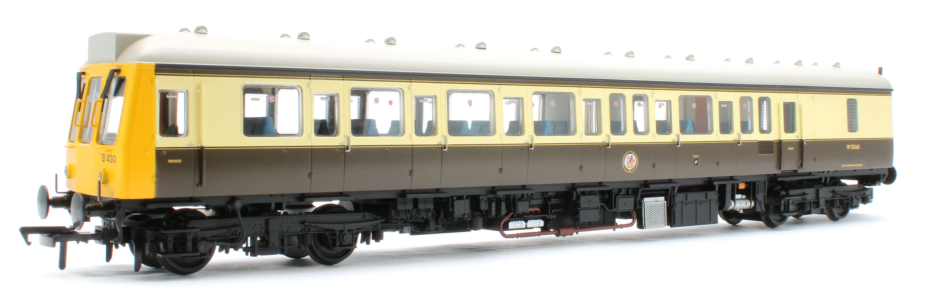 35-500Z Class 117 3 Car DMU Set Number B430 GW 150 Chocolate & Cream (Kernow Model Rail Centre Exclusive) - Image 10
