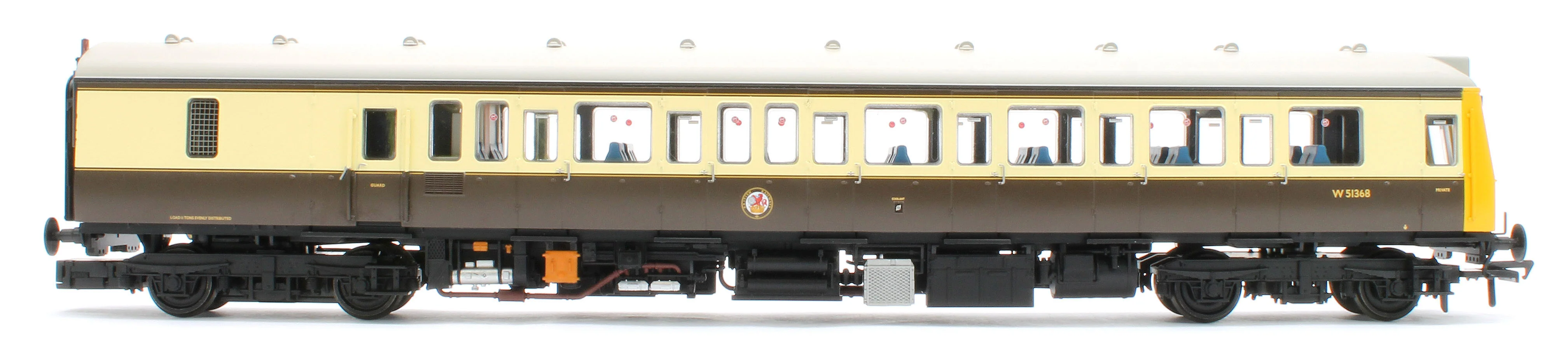 35-500Z Class 117 3 Car DMU Set Number B430 GW 150 Chocolate & Cream (Kernow Model Rail Centre Exclusive) - Image 13