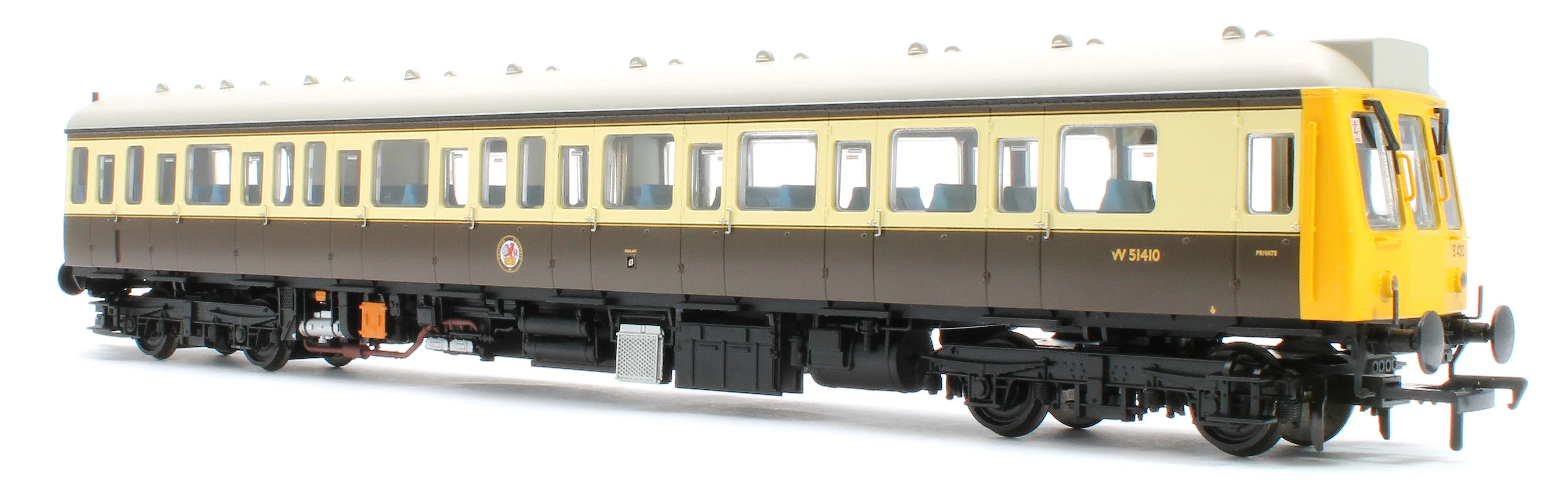 35-500Z Class 117 3 Car DMU Set Number B430 GW 150 Chocolate & Cream (Kernow Model Rail Centre Exclusive) - Image 6