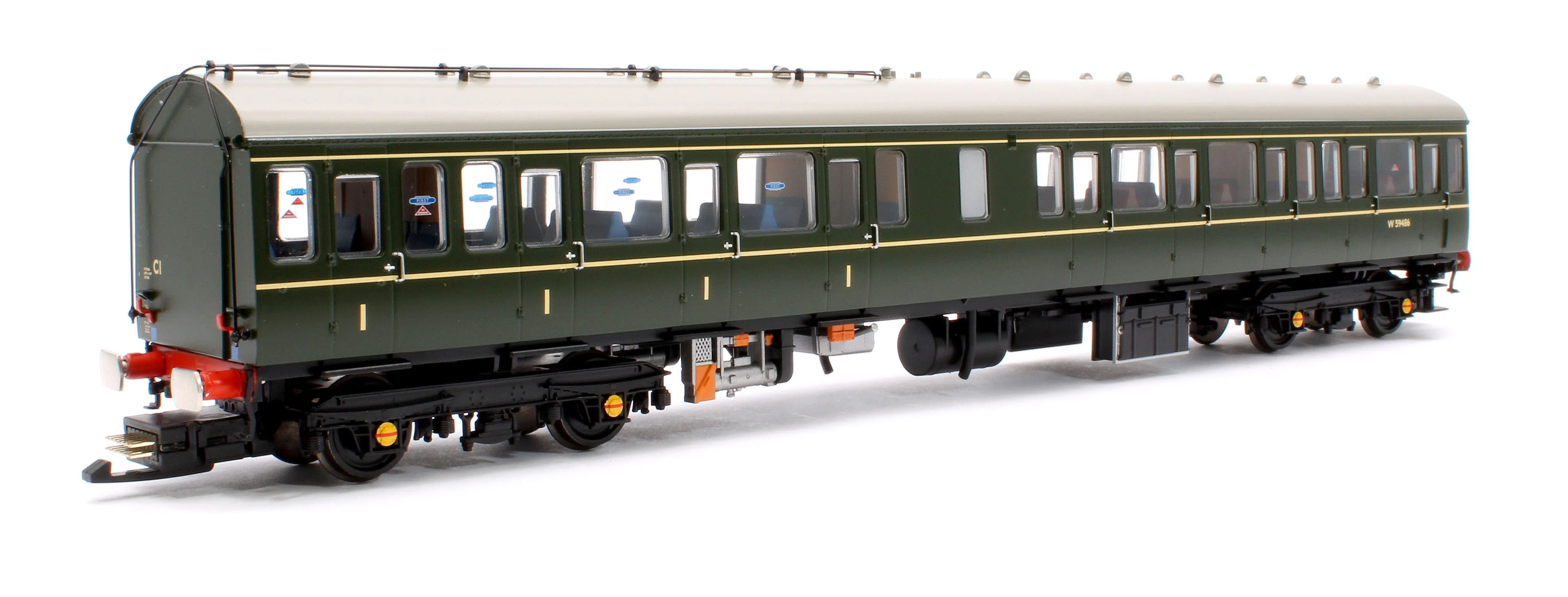 35-503 Class 117 3-Car DMU R334 BR Green (Small Yellow Panels) - Image 2