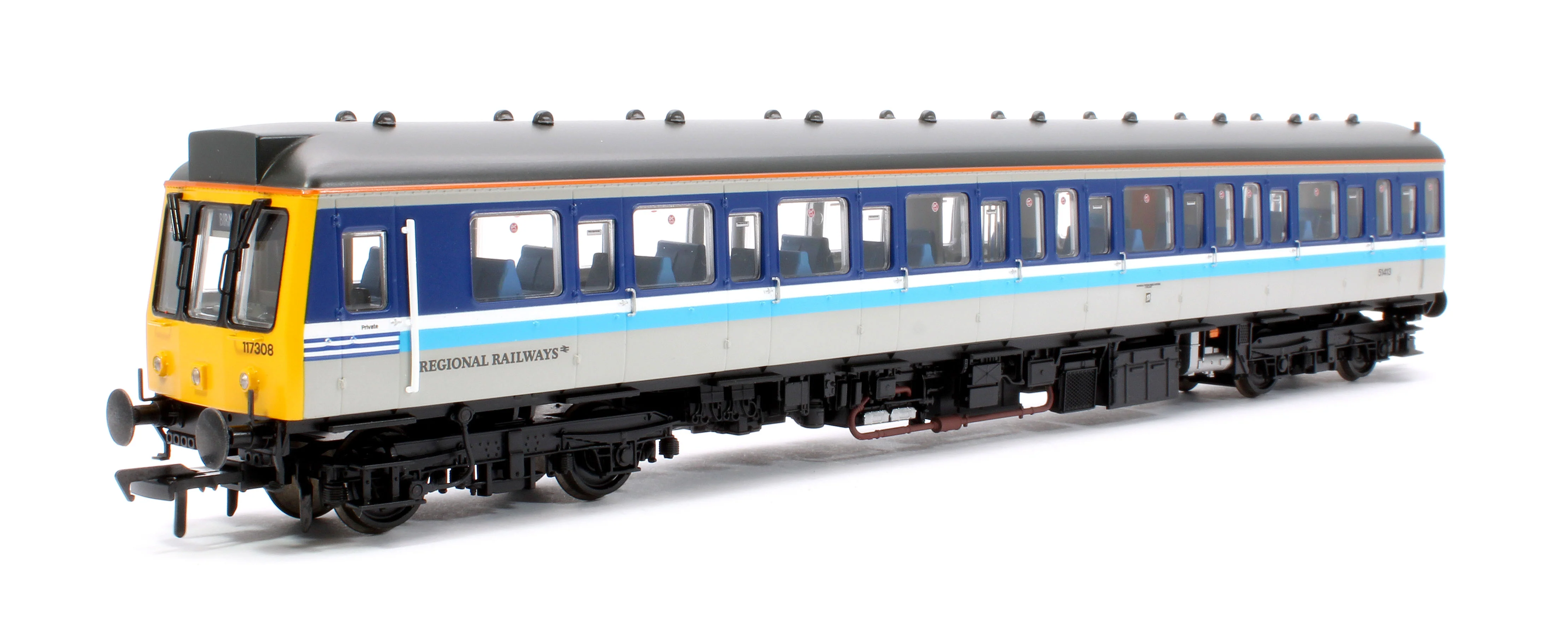 35-505 Class 117 3-Car DMU 117308 BR Regional Railways - Image 9