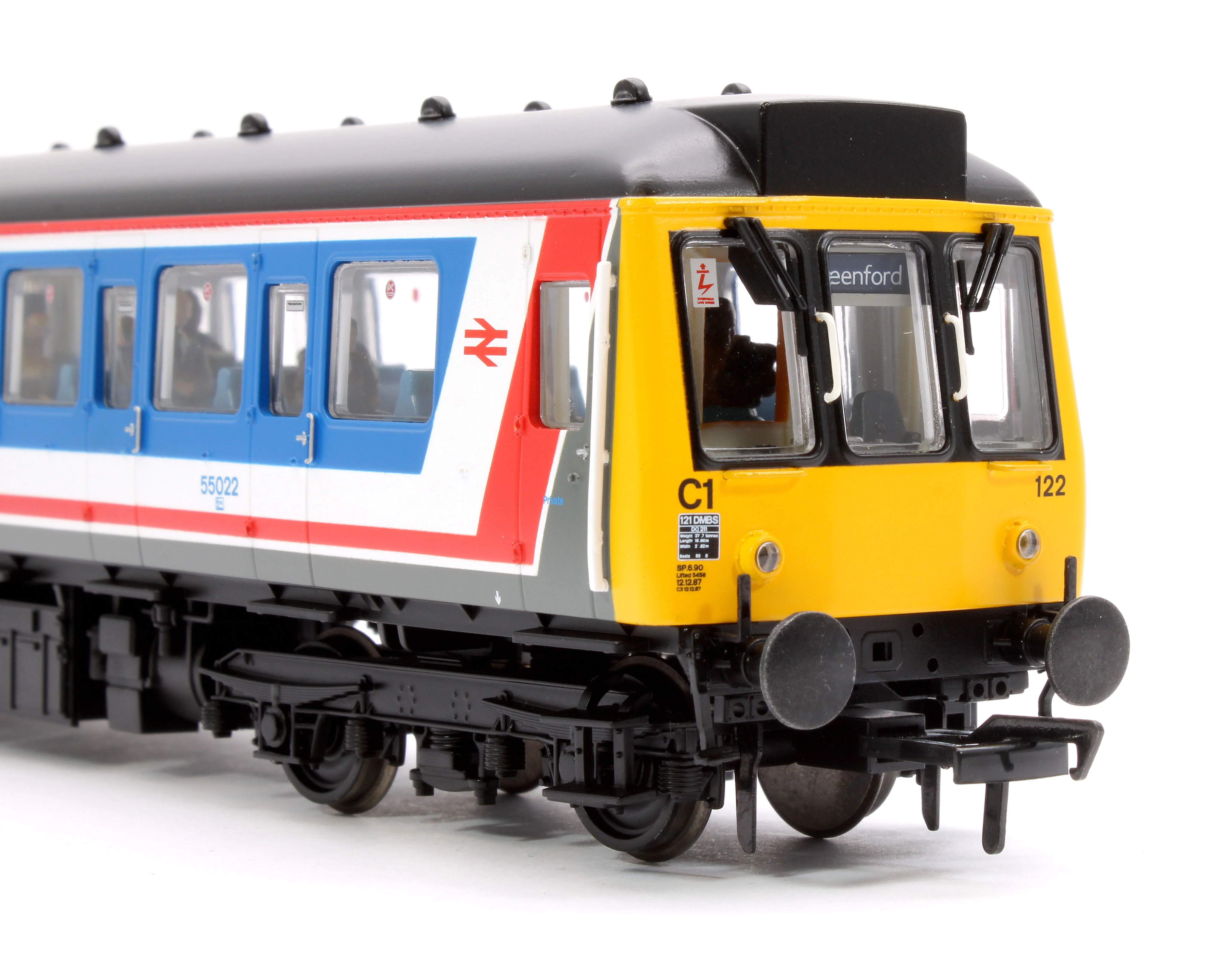 35-530PF Class 121 Single-Car DMU 55022 BR Network SouthEast (Original) - Fitted Passengers - Image 6