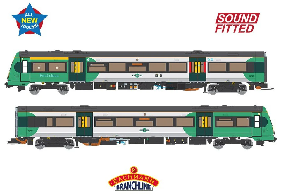 35-580SF Class 171/7 2-Car DMU 171727 Southern (GTR) - DCC Sound
