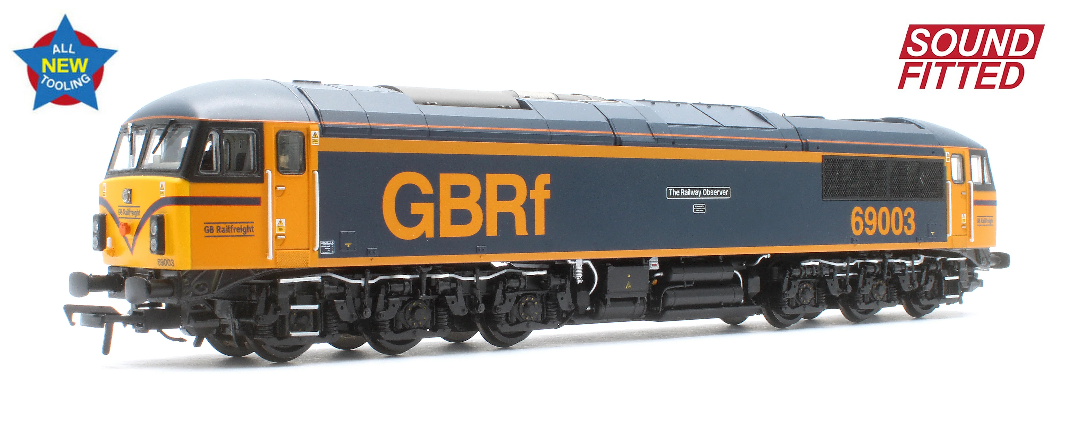 35-778SF Class 69 69003 'The Railway Observer' GBRf Diesel Locomotive - DCC Sound