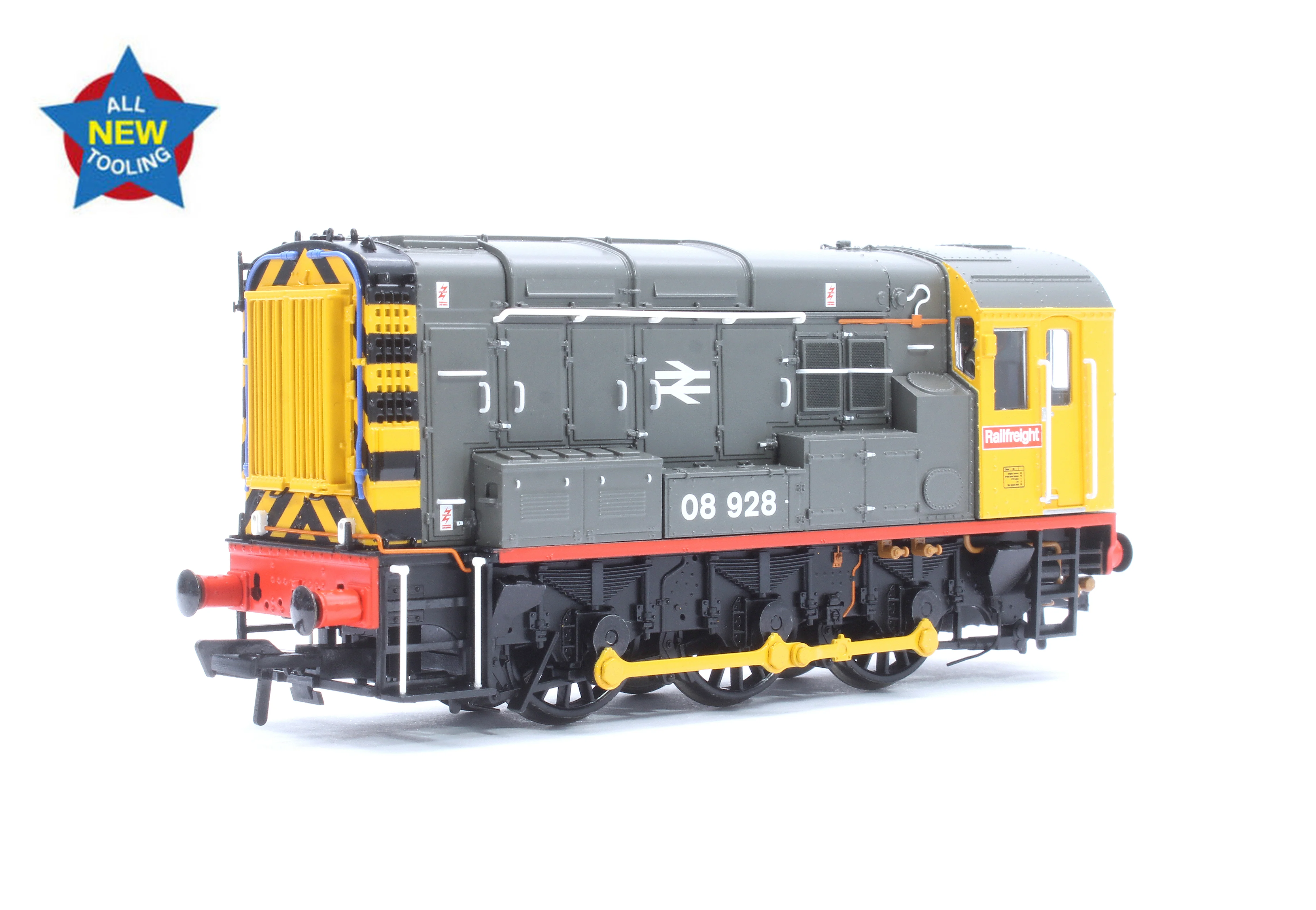 35-906 Class 08 08928 BR Railfreight (Red Stripe) Diesel Locomotive