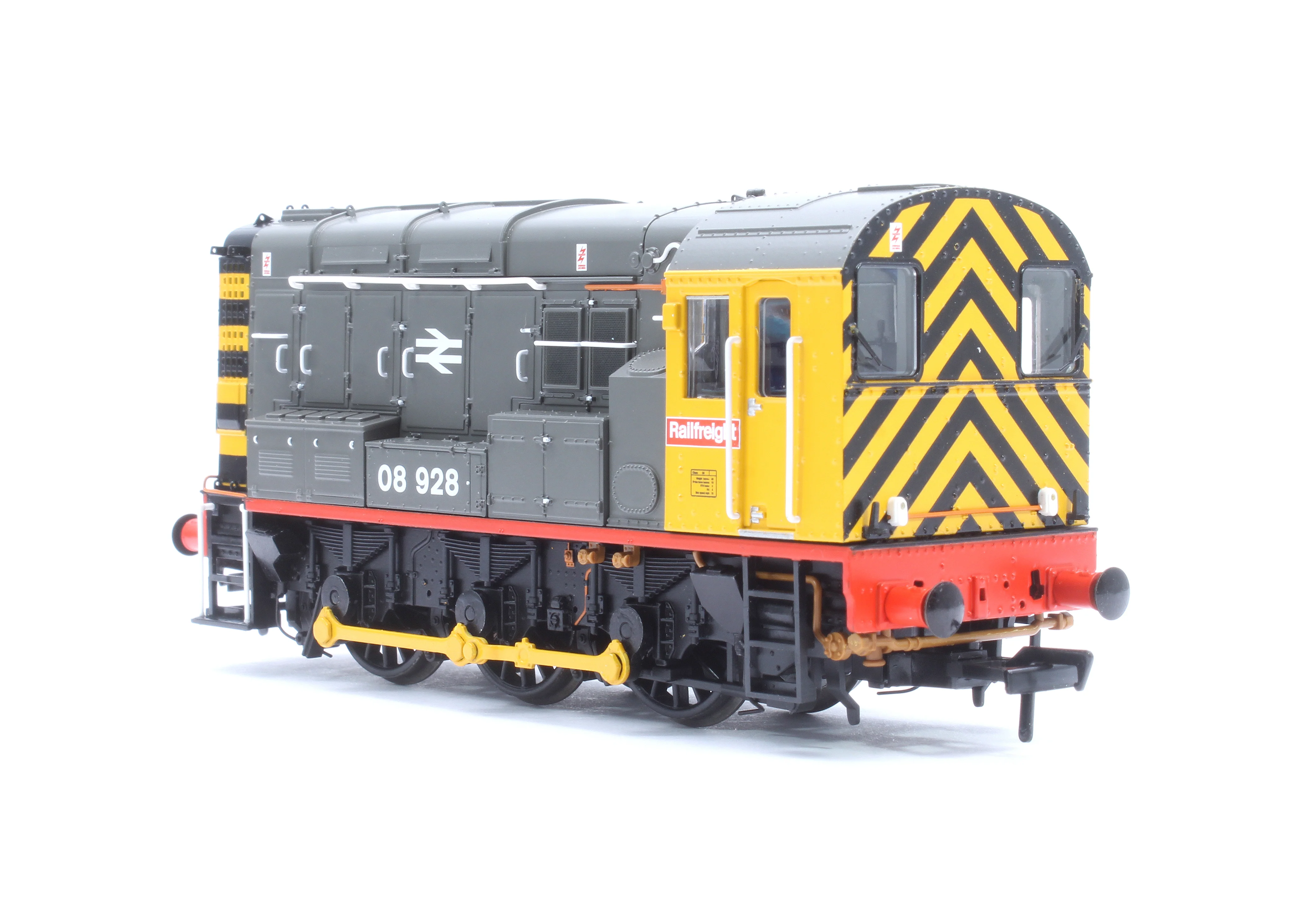 35-906 Class 08 08928 BR Railfreight (Red Stripe) Diesel Locomotive - Image 2
