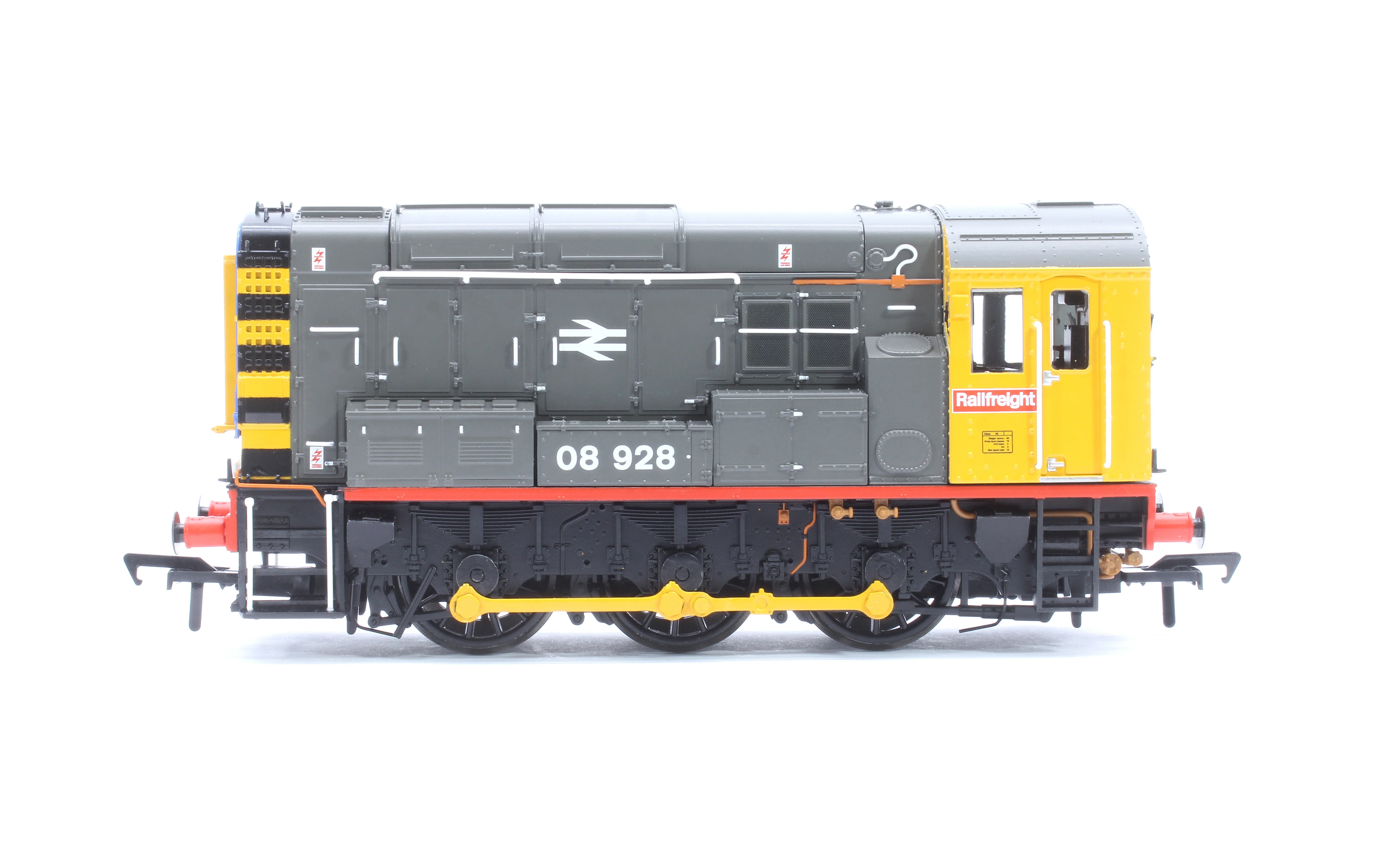 35-906 Class 08 08928 BR Railfreight (Red Stripe) Diesel Locomotive - Image 6