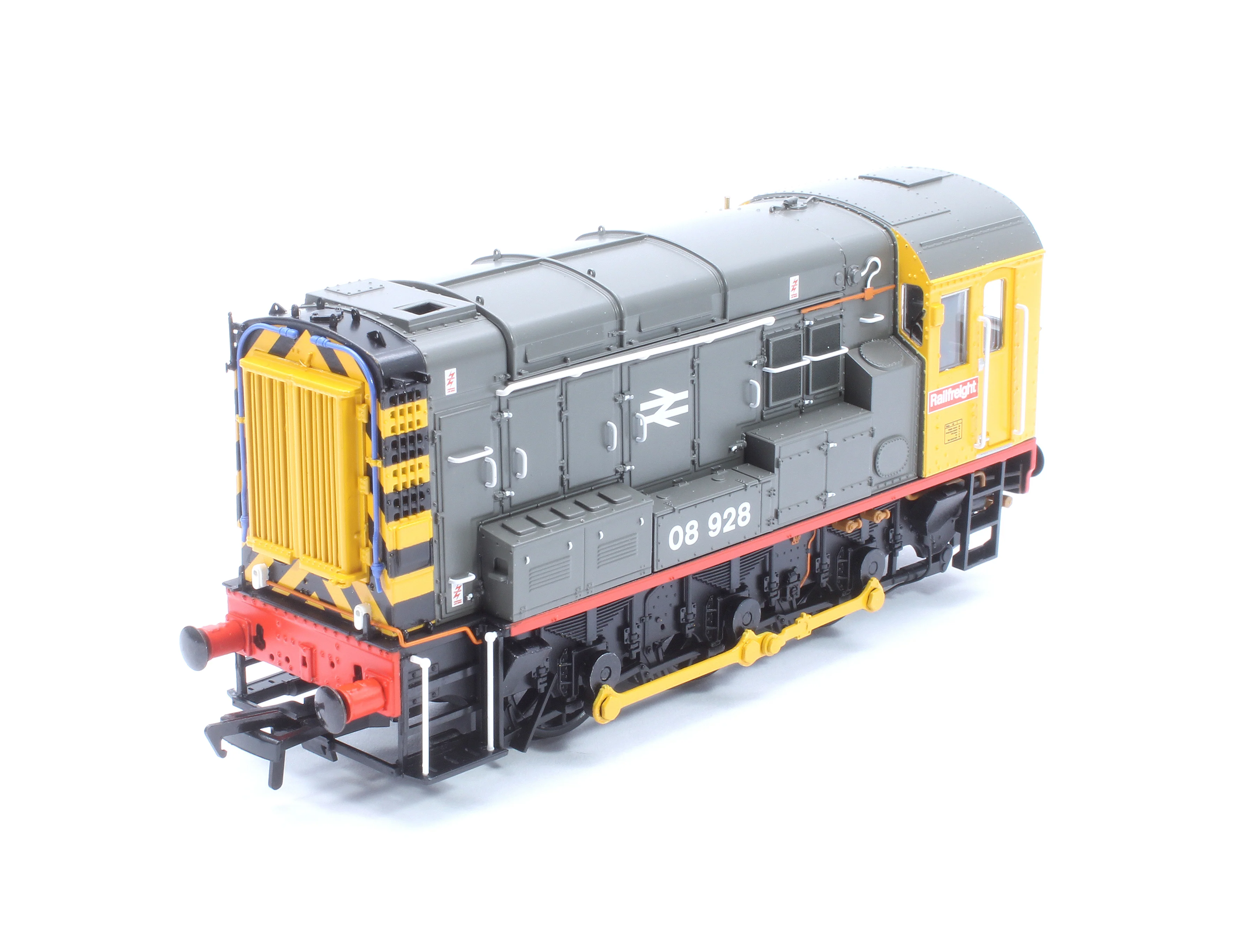 35-906 Class 08 08928 BR Railfreight (Red Stripe) Diesel Locomotive - Image 8