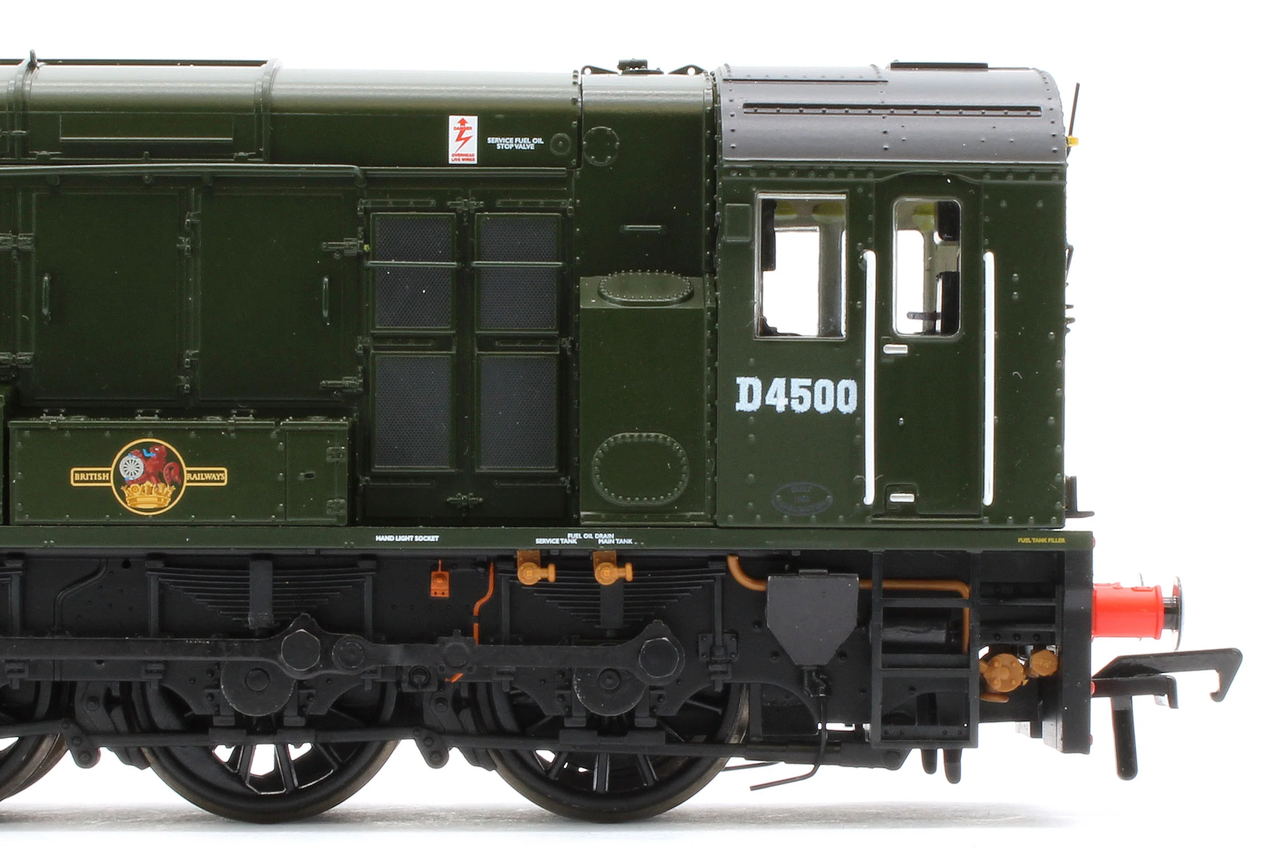 35-945-D4500 Bespoke Class 13 D4500 BR Green (Wasp Stripes) Diesel Locomotive - Renumbered - Image 7
