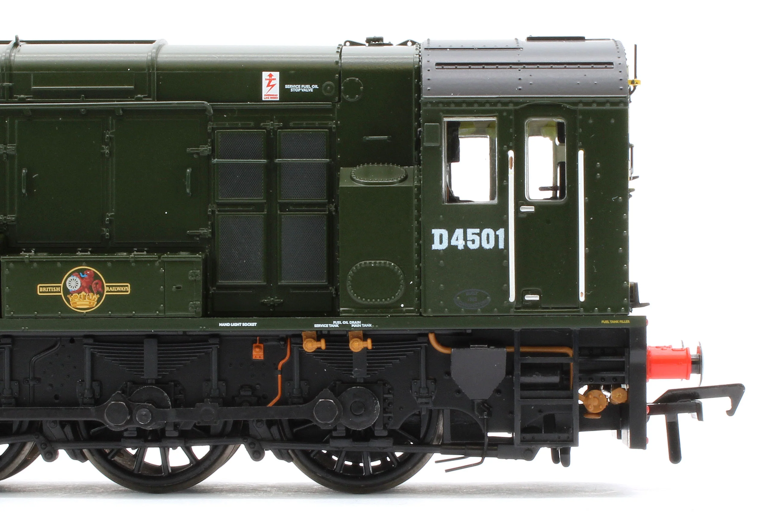 35-945-D4501 Bespoke Class 13 D4501 BR Green (Wasp Stripes) Diesel Locomotive - Renumbered - Image 7